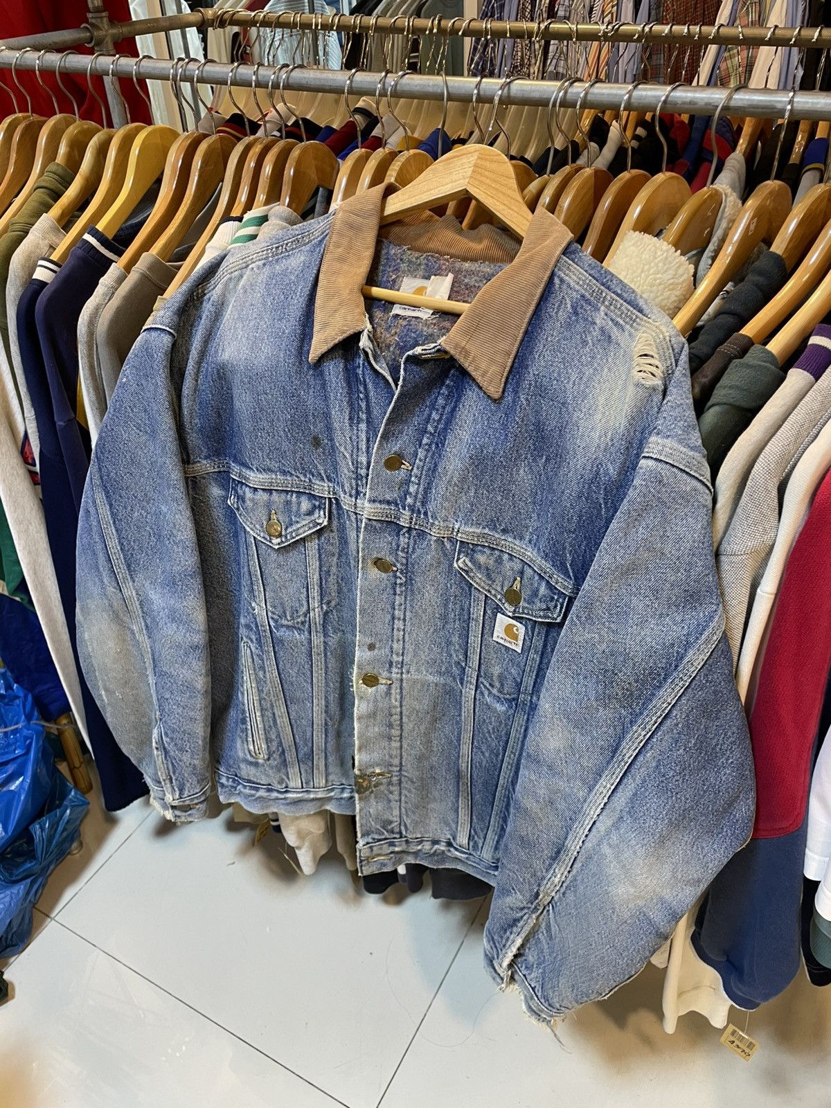 Carhartt Vintage Carhartt Denim Jacket Size US L / EU 52-54 / 3 - 1 Thumbnail