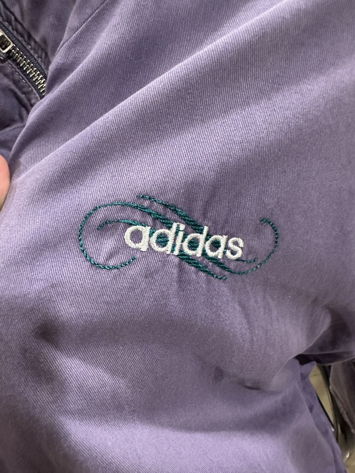 Adidas RARE Vintage Adidas 3 Stripe Purple🔥 Size US XXL / EU 58 / 5 - 6 Thumbnail