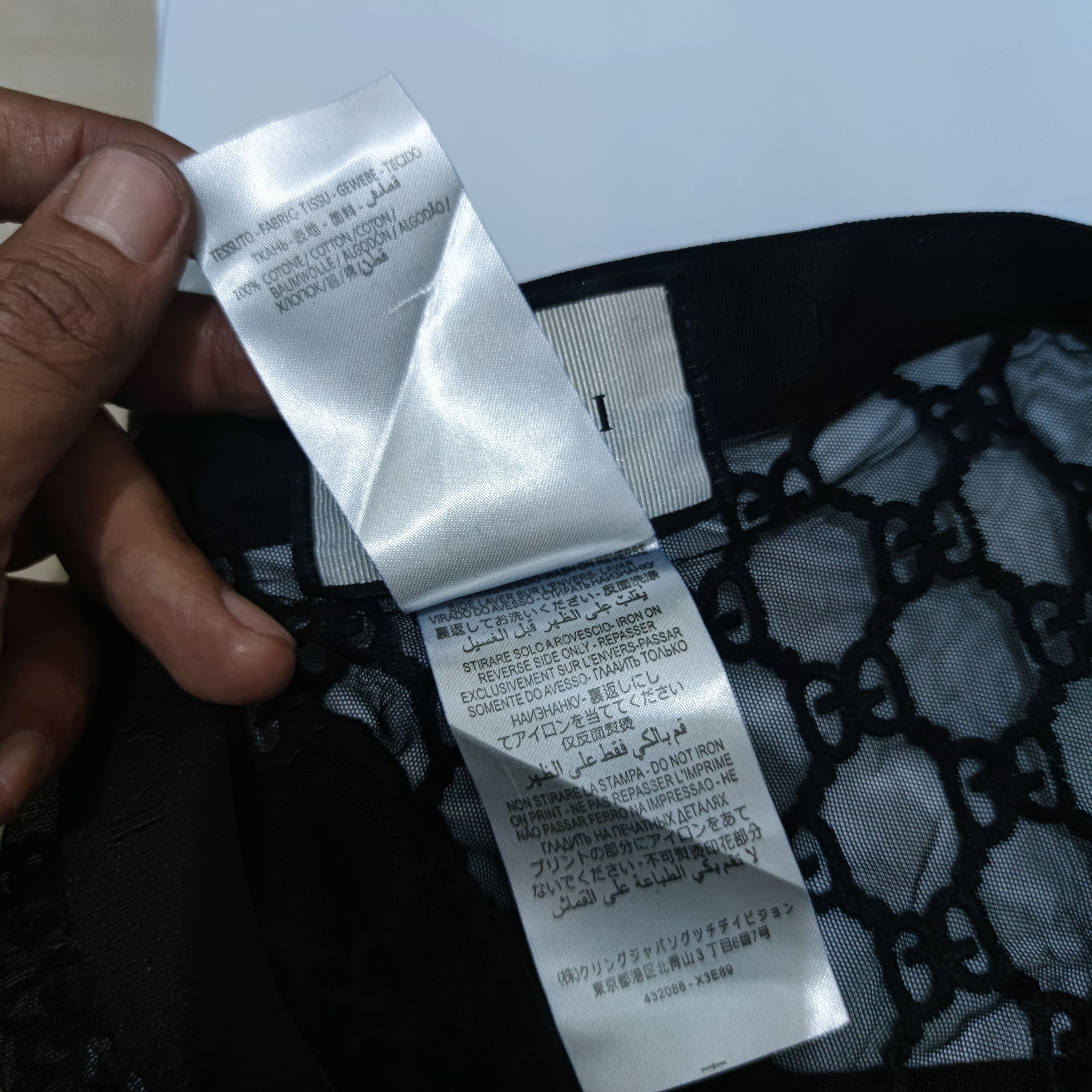 Gucci Gucci Black, Sheer Monogrammed Mesh Briefs, SS98 Size 30" / US 8 / IT 44 - 5 Thumbnail