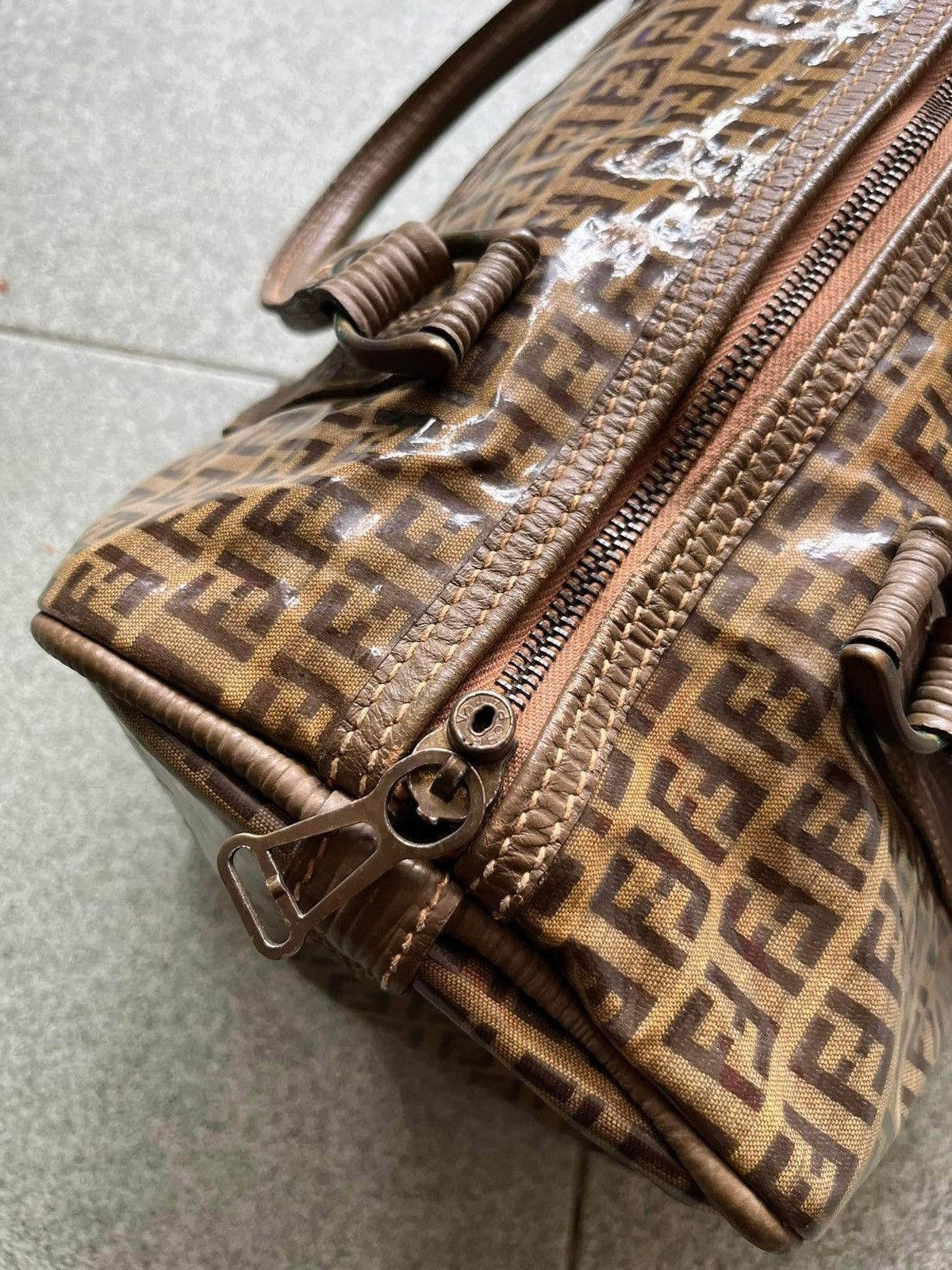 Fendi × Vintage Vintage 70s Fendi SAS monograms Boston bag Size ONE SIZE - 2 Thumbnail