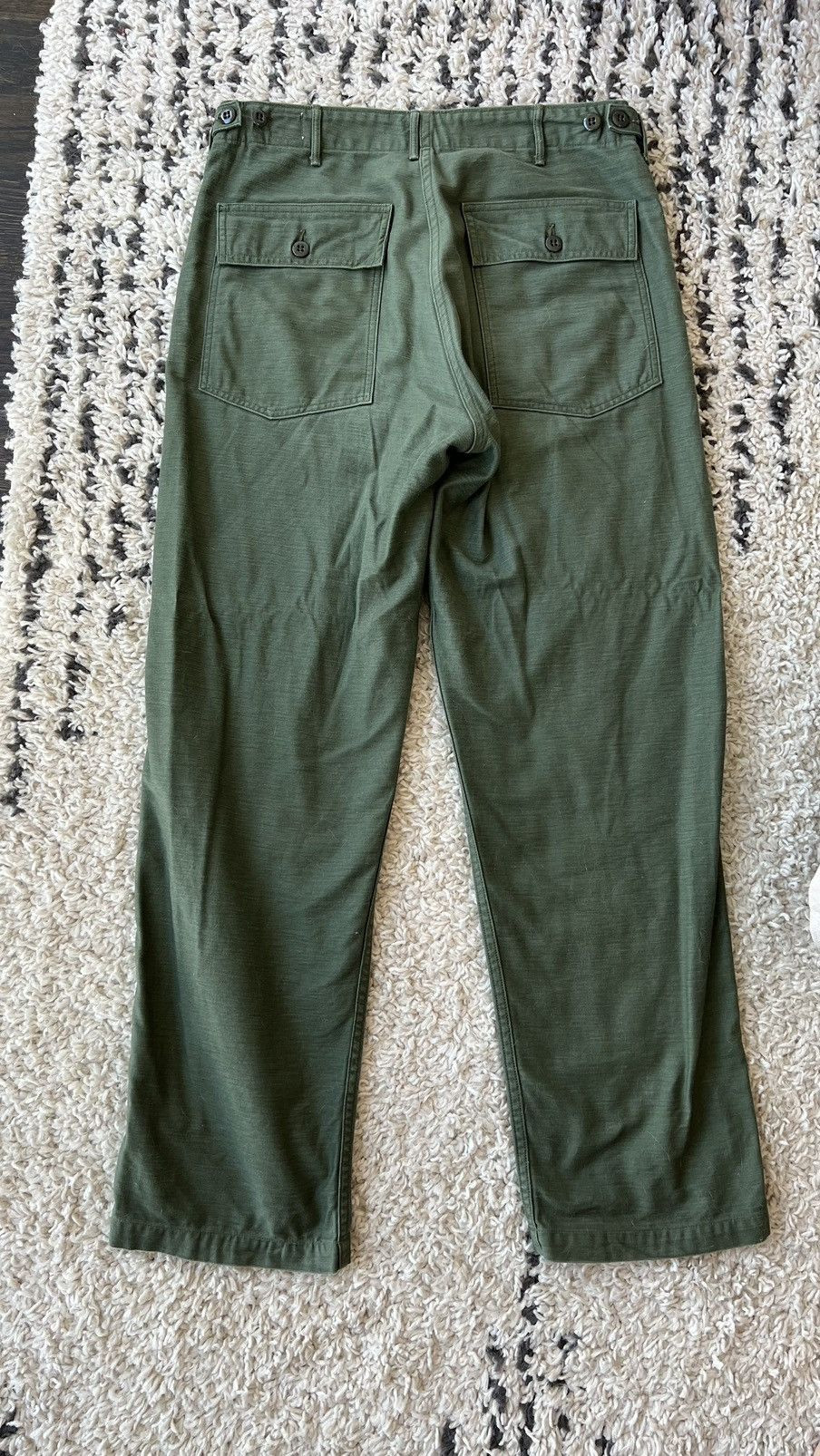 Image of Orslow Us Army Fatigue Pant OG 107 in Green, Men's (Size 34)