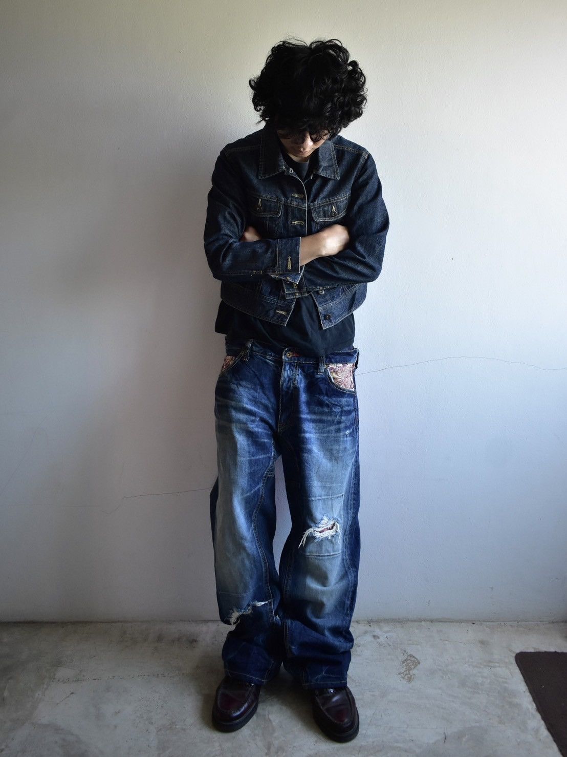 Vintage SOLD* Eternal Japan Boro Denim Cargo Pants Size US 36 / EU 52 - 5 Thumbnail