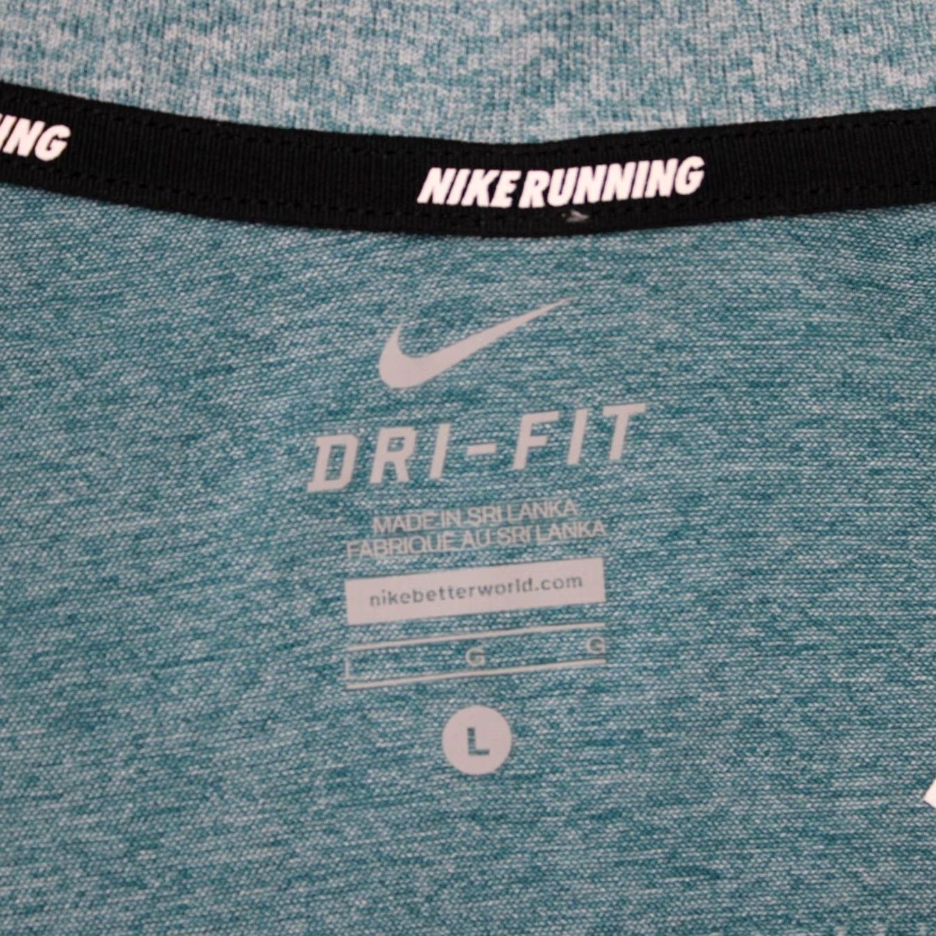 Nike Nike Running Sweatshirt Mens Large Blue Dri-Fit 1/2 Zip Poly/Nylon L/S Pullover Size US L / EU 52-54 / 3 - 7 Thumbnail