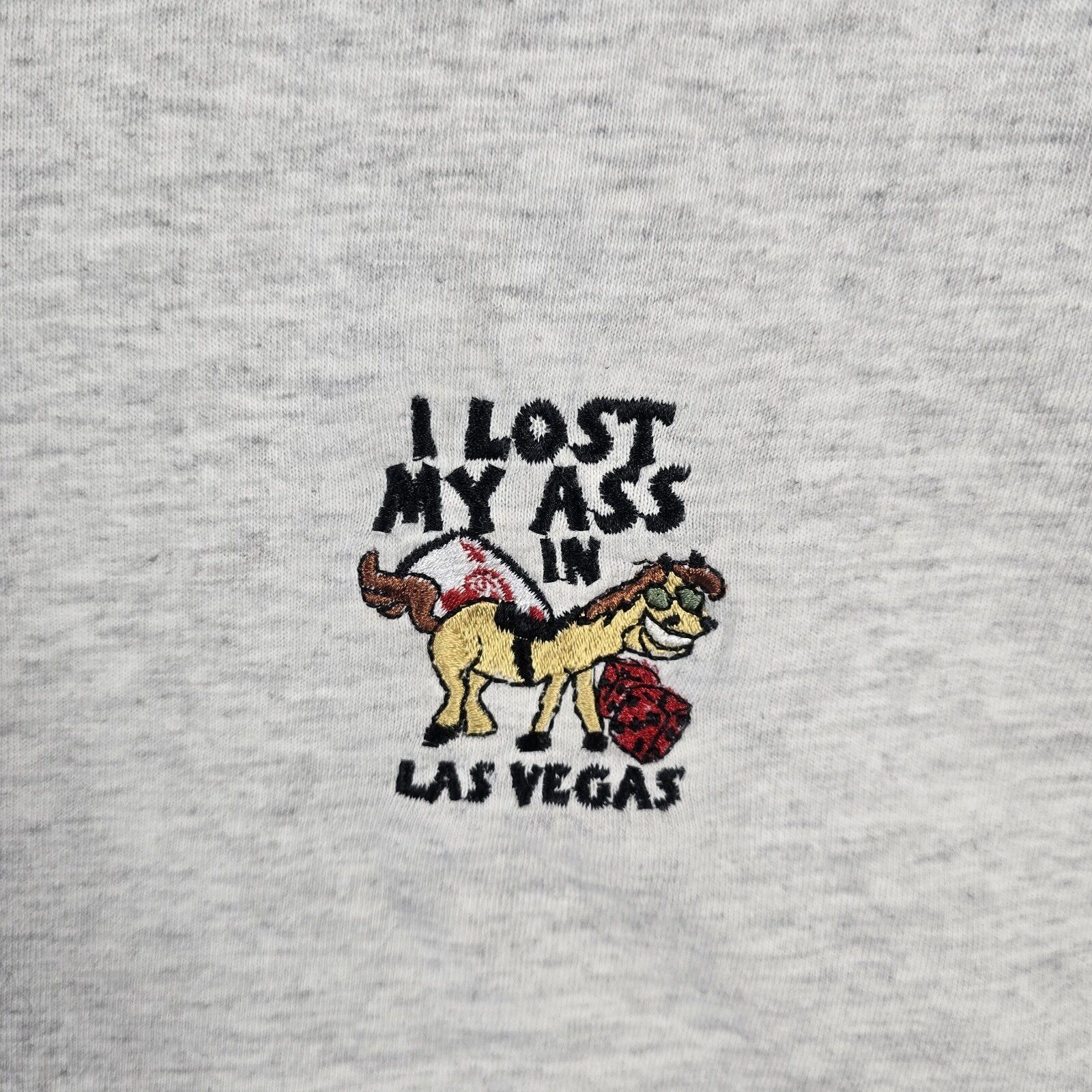 Gildan Vintage I Lost My Ass (Donkey) In Lost Vegas Shirt XXL Size US XXL / EU 58 / 5 - 3 Thumbnail