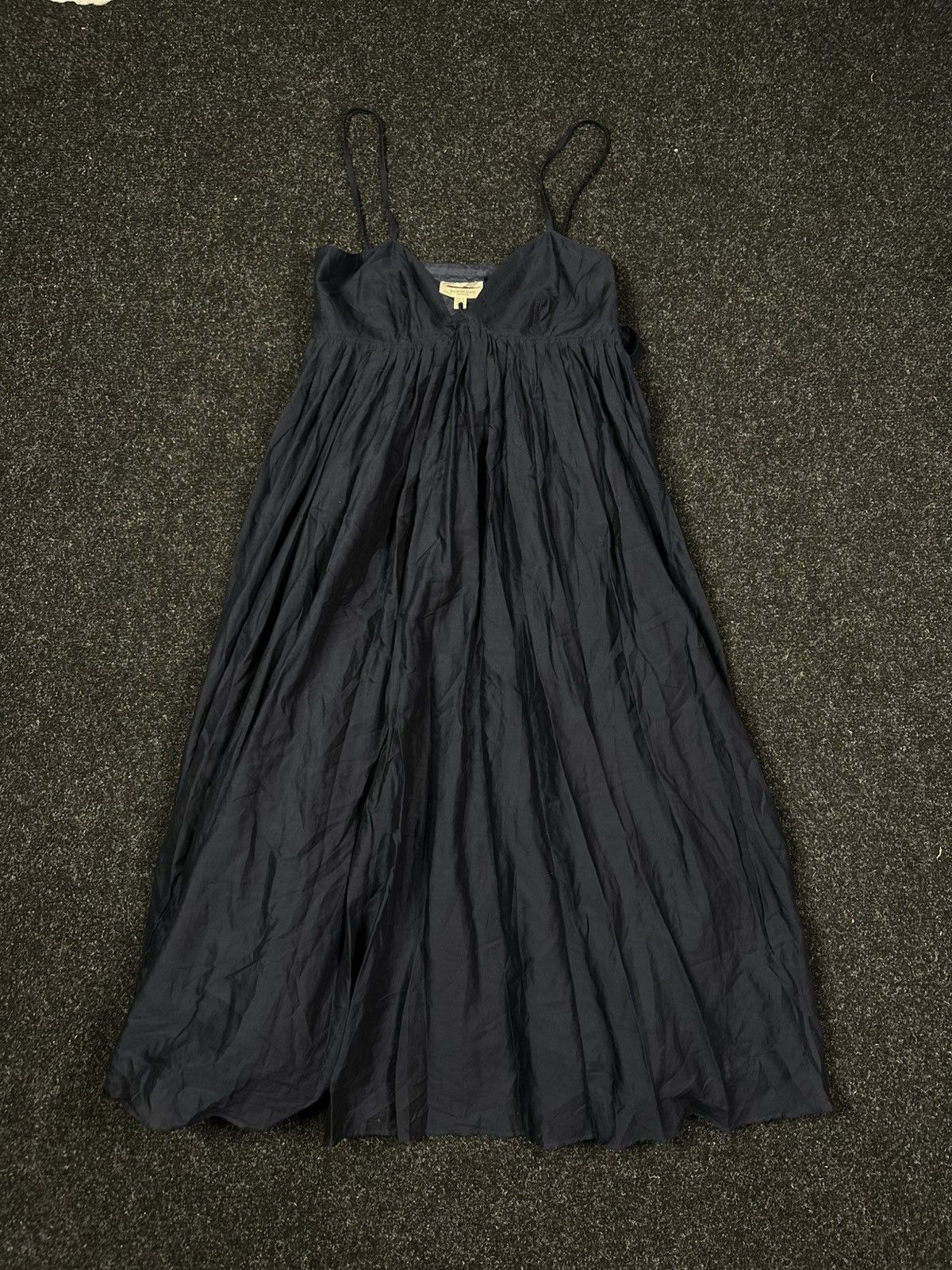 Burberry Burberry Dark Blue Blend Dress Flowy Midi Size S Size S / US 4 / IT 40 - 2 Thumbnail