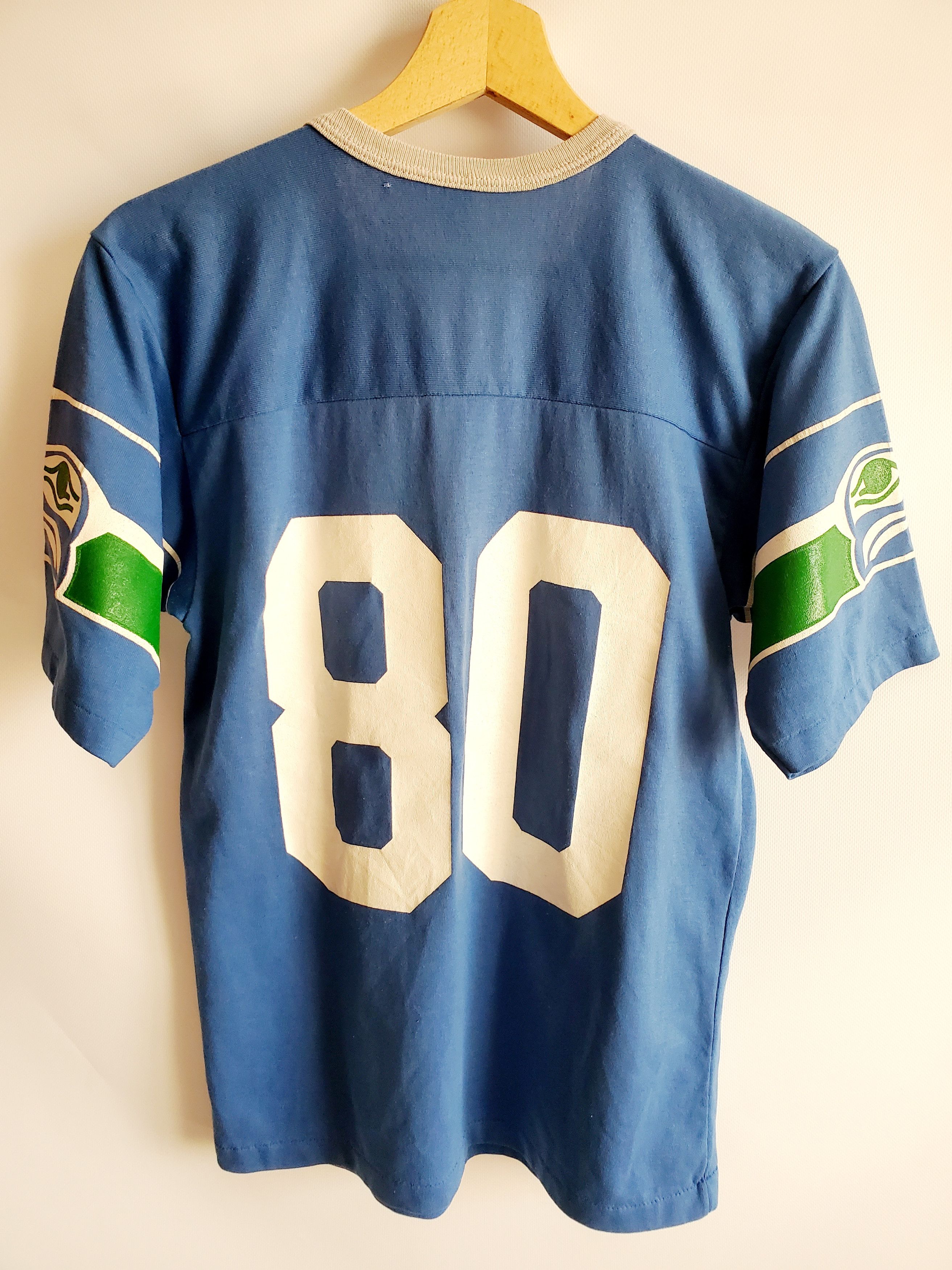 NFL × Vintage Vintage Seattle Seahawks Steve Largent Jersey USA Made 1989 Size US S / EU 44-46 / 1 - 6 Thumbnail