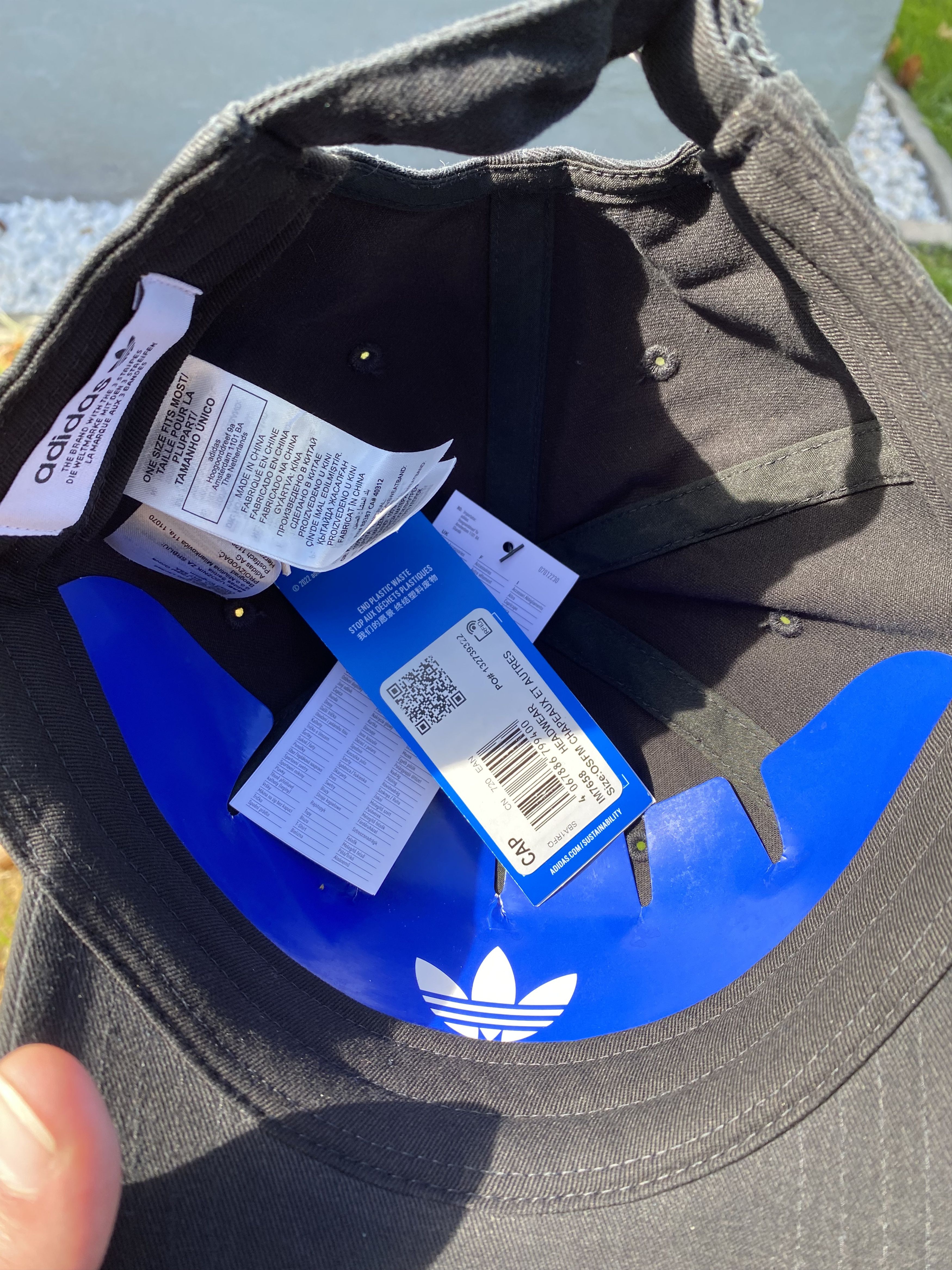 Adidas New Retro Adidas Logo Strap Back Hat Size ONE SIZE - 4 Thumbnail
