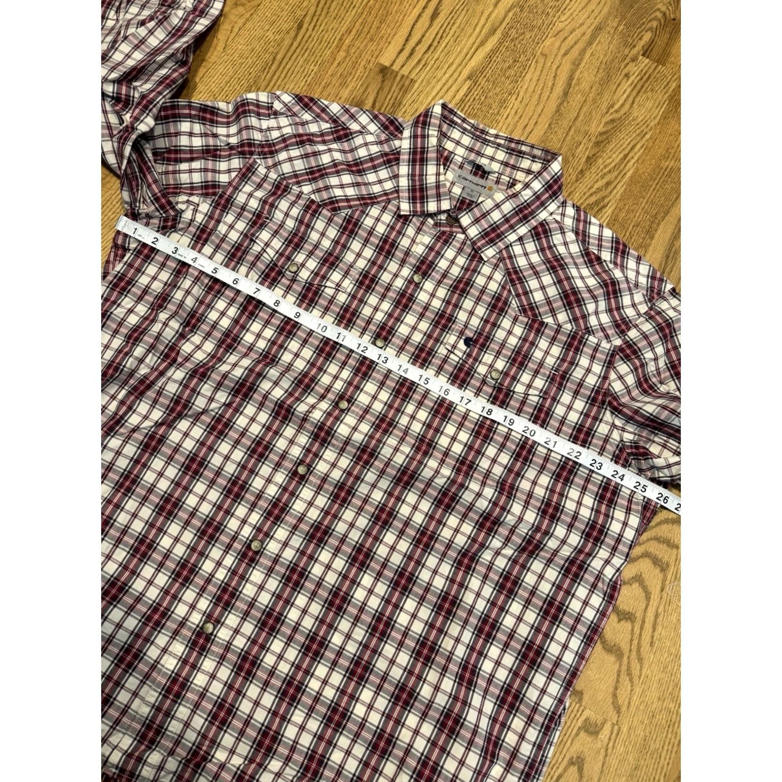 Carhartt Carhartt Plaid Mens XL Slim Fit Long Sleeve Button Up Shirt Size US XL / EU 56 / 4 - 3 Thumbnail