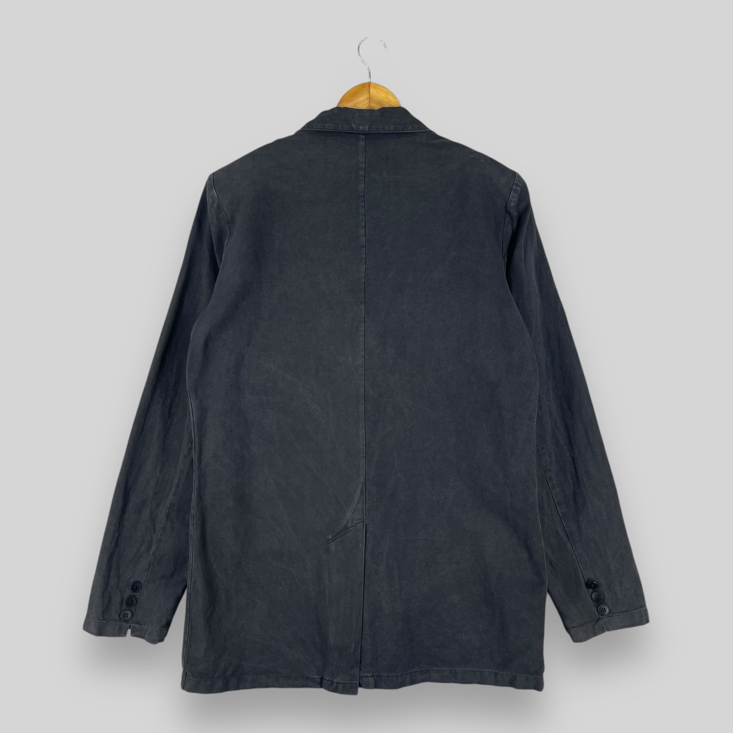 agnes b. Vintage AGNES B Denim Workers Distressed Jacket Size M / US 6-8 / IT 42-44 - 11 Thumbnail