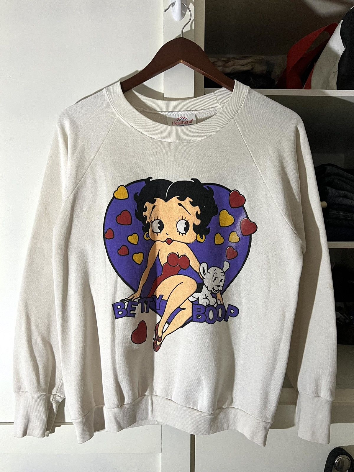 Cartoon Network Rare Vintage 1980s Betty Boop Healthknit Crewneck Sweatshirt Size US M / EU 48-50 / 2 - 1 Thumbnail