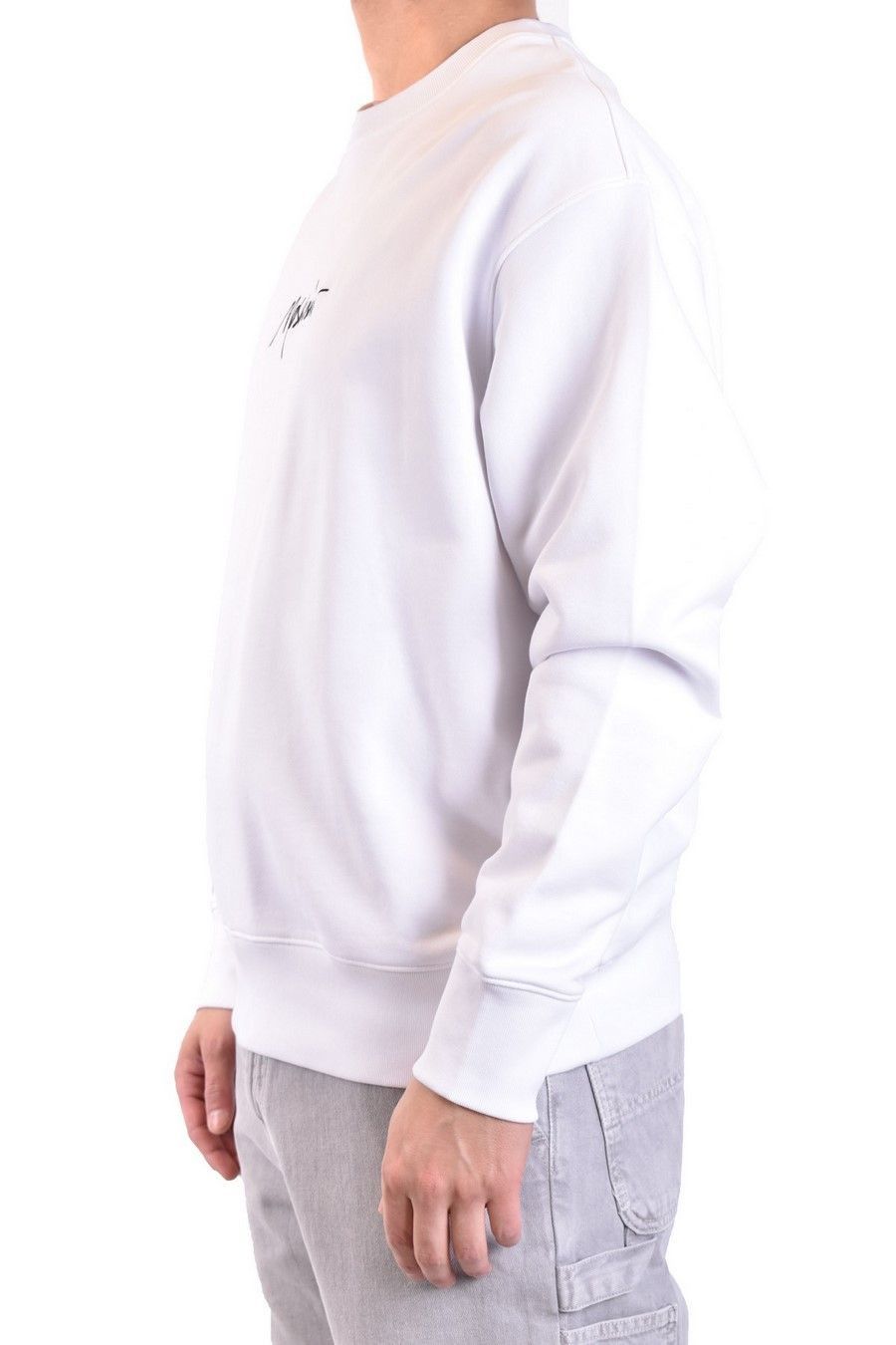 Moschino o1y0225 Logo Crewneck Sweatshirt in White Size US M / EU 48-50 / 2 - 4 Thumbnail