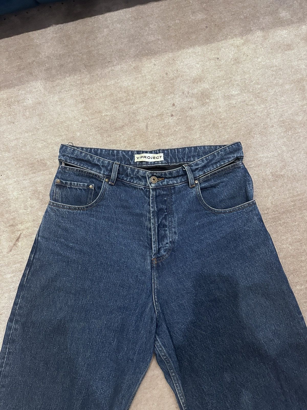 Y/Project Y/project CLASSIC PEEP SHOW JEANS Size US 32 / EU 48 - 2 Thumbnail