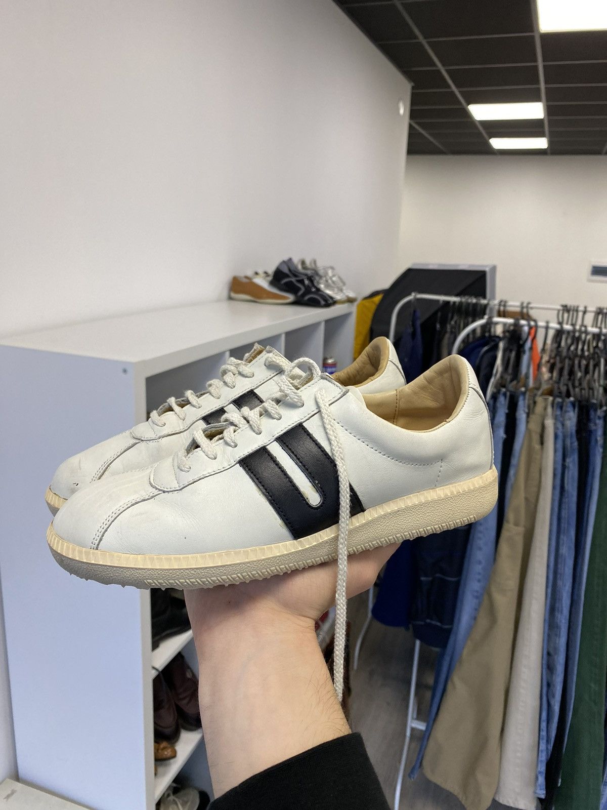 BW SPORT German trainers Men's 27.0cm unclear white type Vintage Second Hand