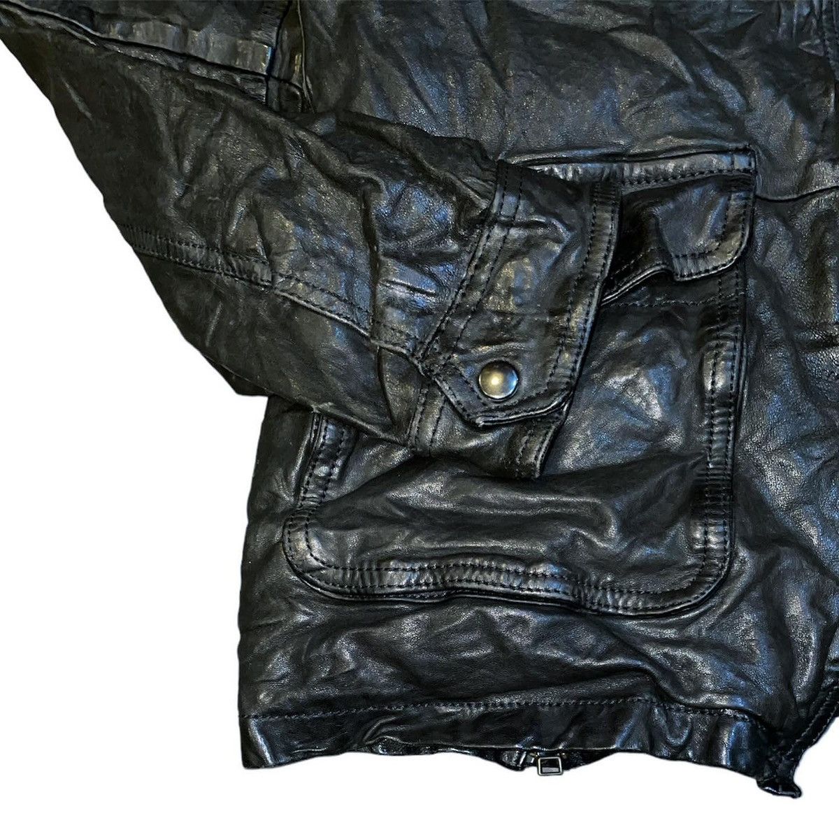 Le Grande Bleu (L.G.B.) FINAL DROP‼️Cathy Jane Cargo Leather Puffer Jacket Size US M / EU 48-50 / 2 - 7 Thumbnail