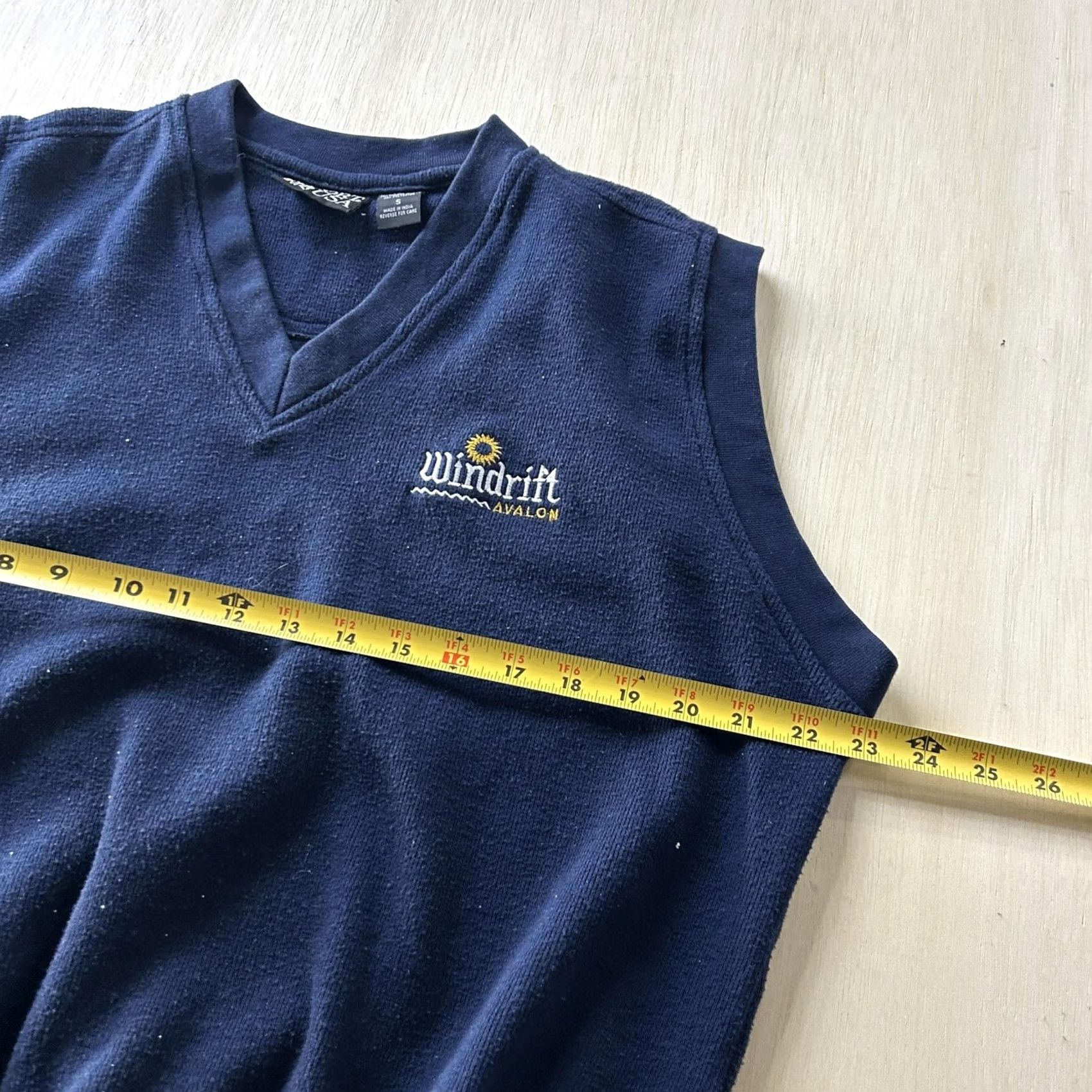 Logo 7 DIPORT USA Sweater Vest Mens S Blue V Neck Knit Windrift Avalon Logo Size US S / EU 44-46 / 1 - 4 Thumbnail