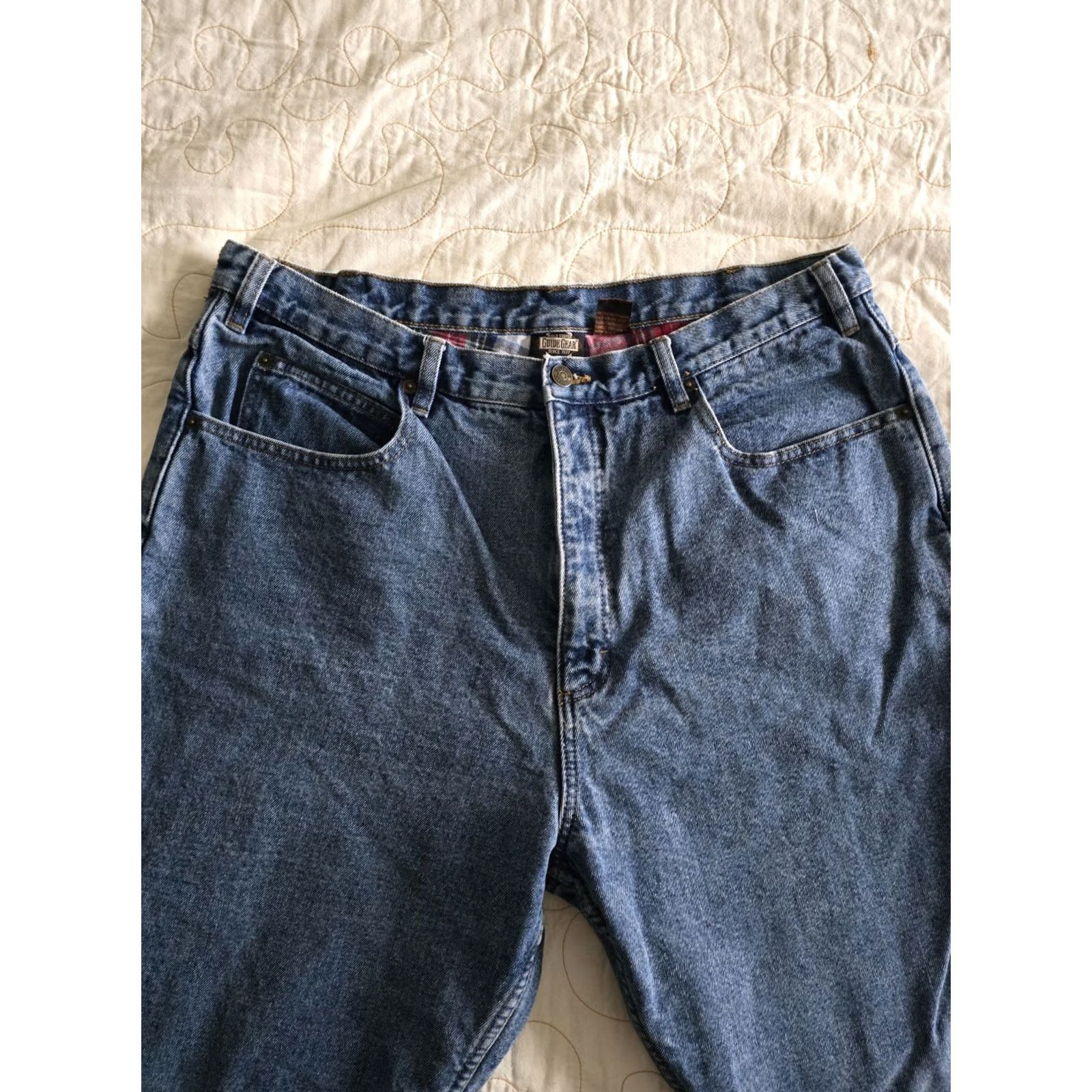 Vintage VINTAGE Guide Gear Flannel Lined Mom Jeans Womens 20W Plus Size High Rise 36x30 1990s Cotton Nature Girl Mens/Womens Size 42" / US 20 - 6 Thumbnail