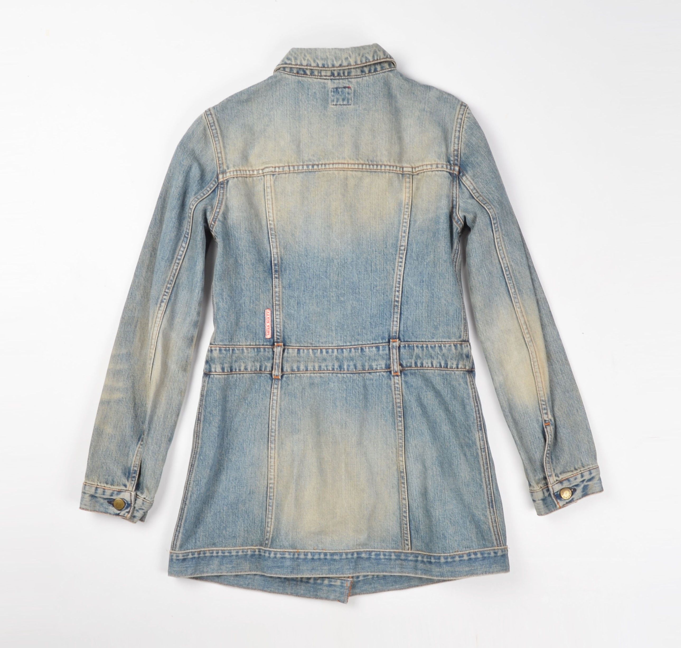 Miss Sixty Vintage Miss Sixty Y2K Blue Long Denim Jacket Size M / US 6-8 / IT 42-44 - 2 Thumbnail