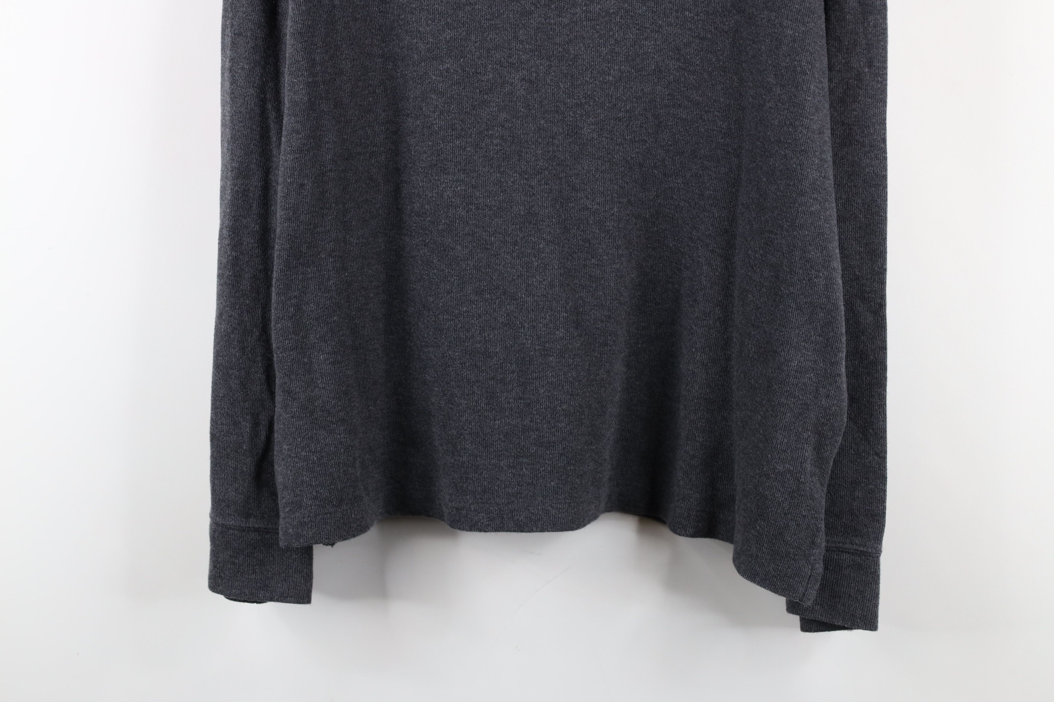 Ralph Lauren × Vintage Vintage Ralph Lauren Ribbed Knit Half Zip Sweater Gray Size US M / EU 48-50 / 2 - 3 Thumbnail
