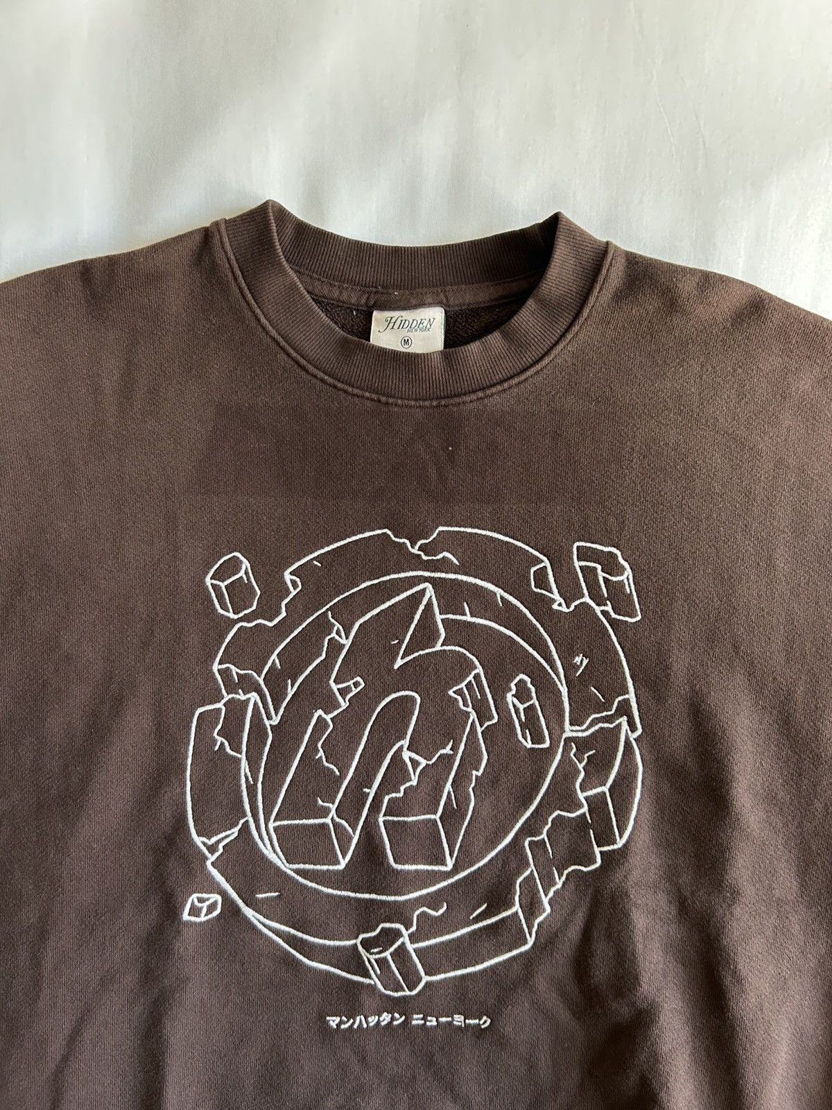 HIDDEN Hidden NY 3D Shattered Crewneck Sweatshirt Brown Size US M / EU 48-50 / 2 - 5 Thumbnail