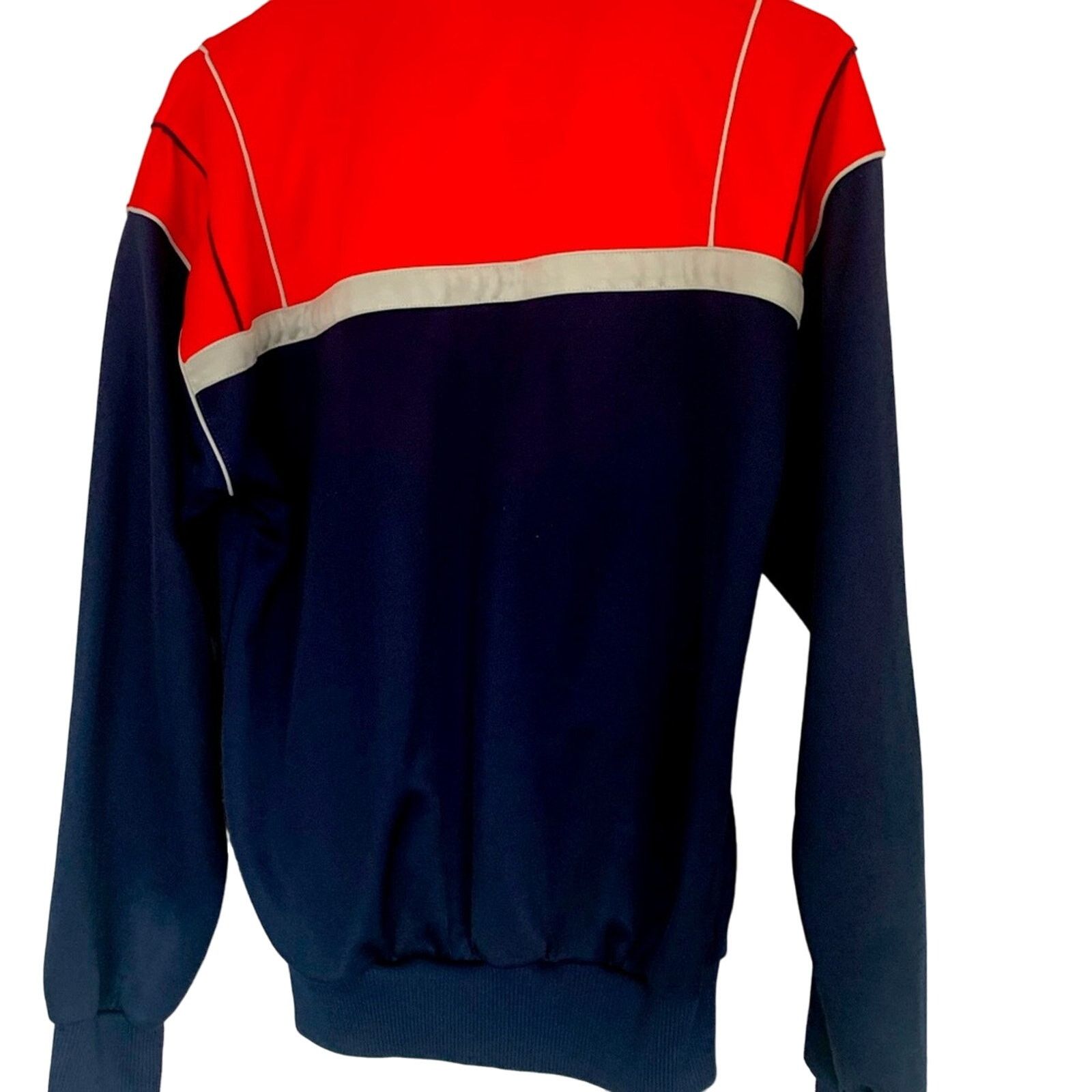 Adidas MENS VINTAGE 80’s ADIDAS TRACK JACKET RED NAVY SIZE S/M Size US M / EU 48-50 / 2 - 3 Thumbnail