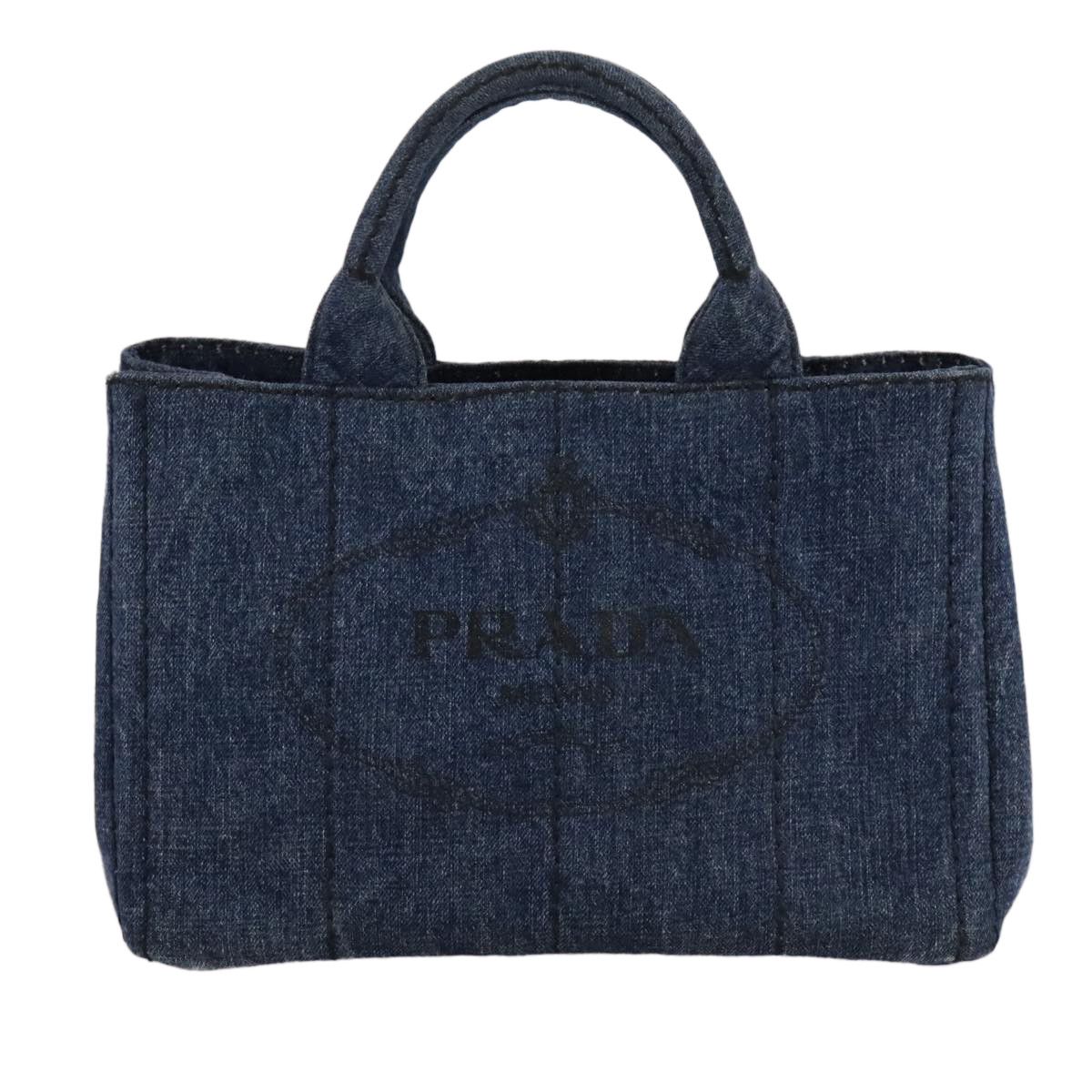 Prada Canapa Navy Denim - Jeans Handbag (Pre-Owned) Size ONE SIZE - 1 Thumbnail