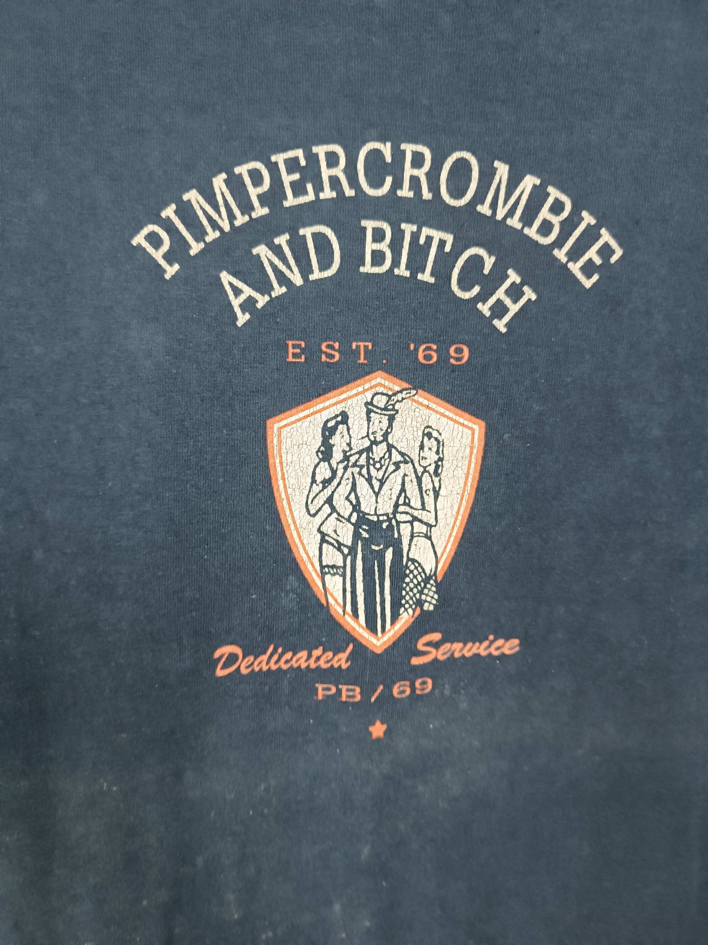 Abercrombie & Fitch VINTAGE 90'S PIMPERCROMBIE AND BITCH PARODY HUMOR FUNNY TEE Size US L / EU 52-54 / 3 - 10 Thumbnail