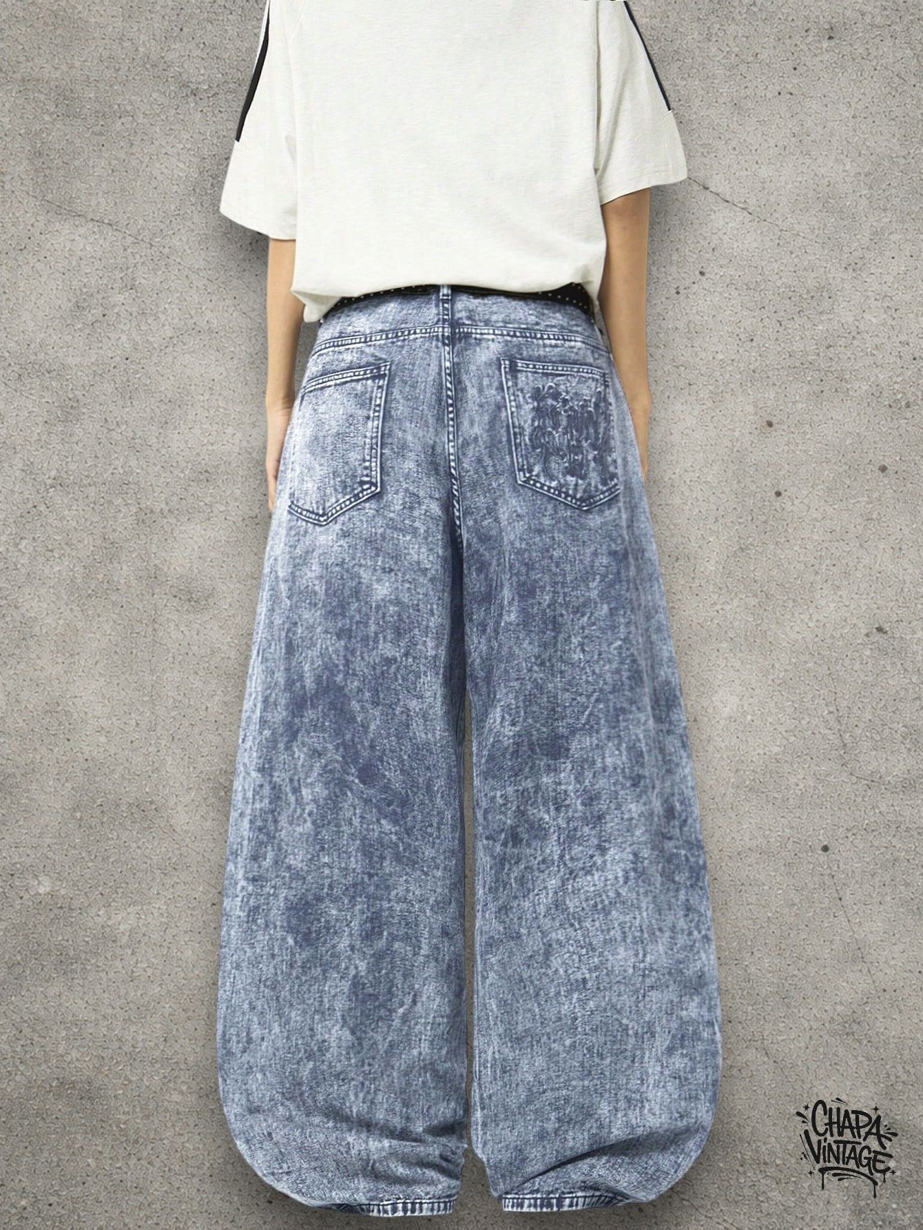 Japanese Brand Wide leg loose jeans Size US 32 / EU 48 - 4 Thumbnail