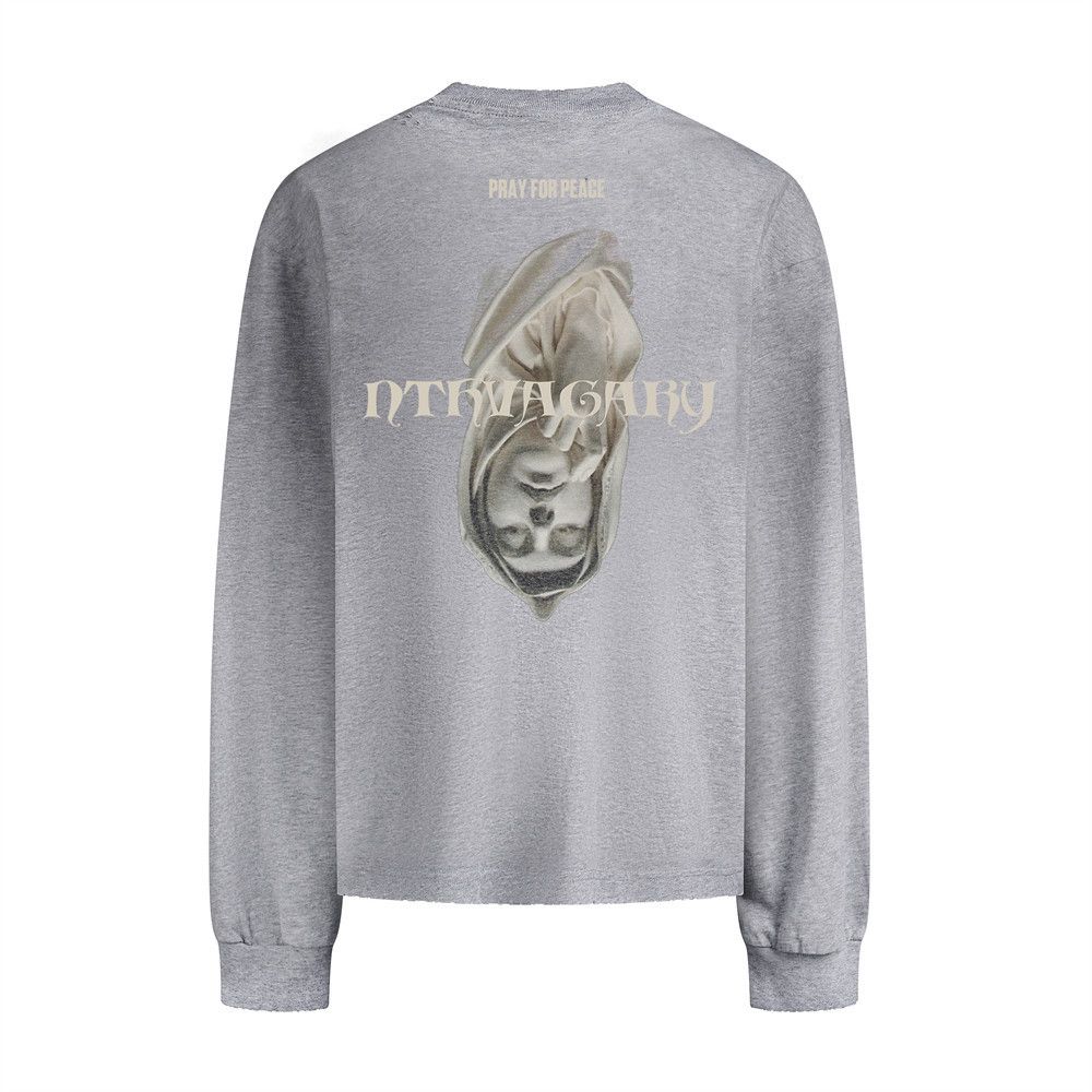 Vintage Men's distressed statue print long-sleeved T-shirt Size US M / EU 48-50 / 2 - 1 Thumbnail