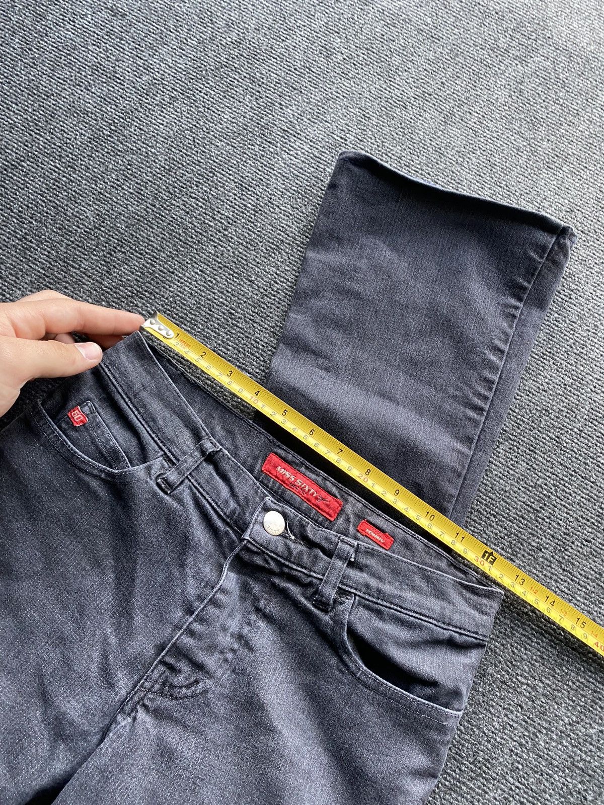 Miss Sixty 🔥Miss Sixty Bootcut Gray 25 Jeans gothic emo alt rare Size 25" / US 0 / IT 36 - 16 Thumbnail
