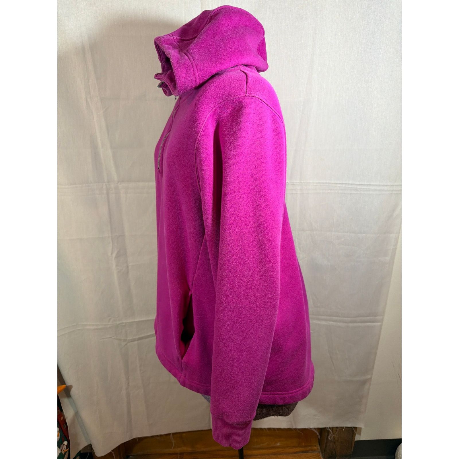 Athleta Athleta Cozy Karma Quarter Zip Sweatshirt Magenta NO STRING Size L / US 10 / IT 46 - 3 Thumbnail