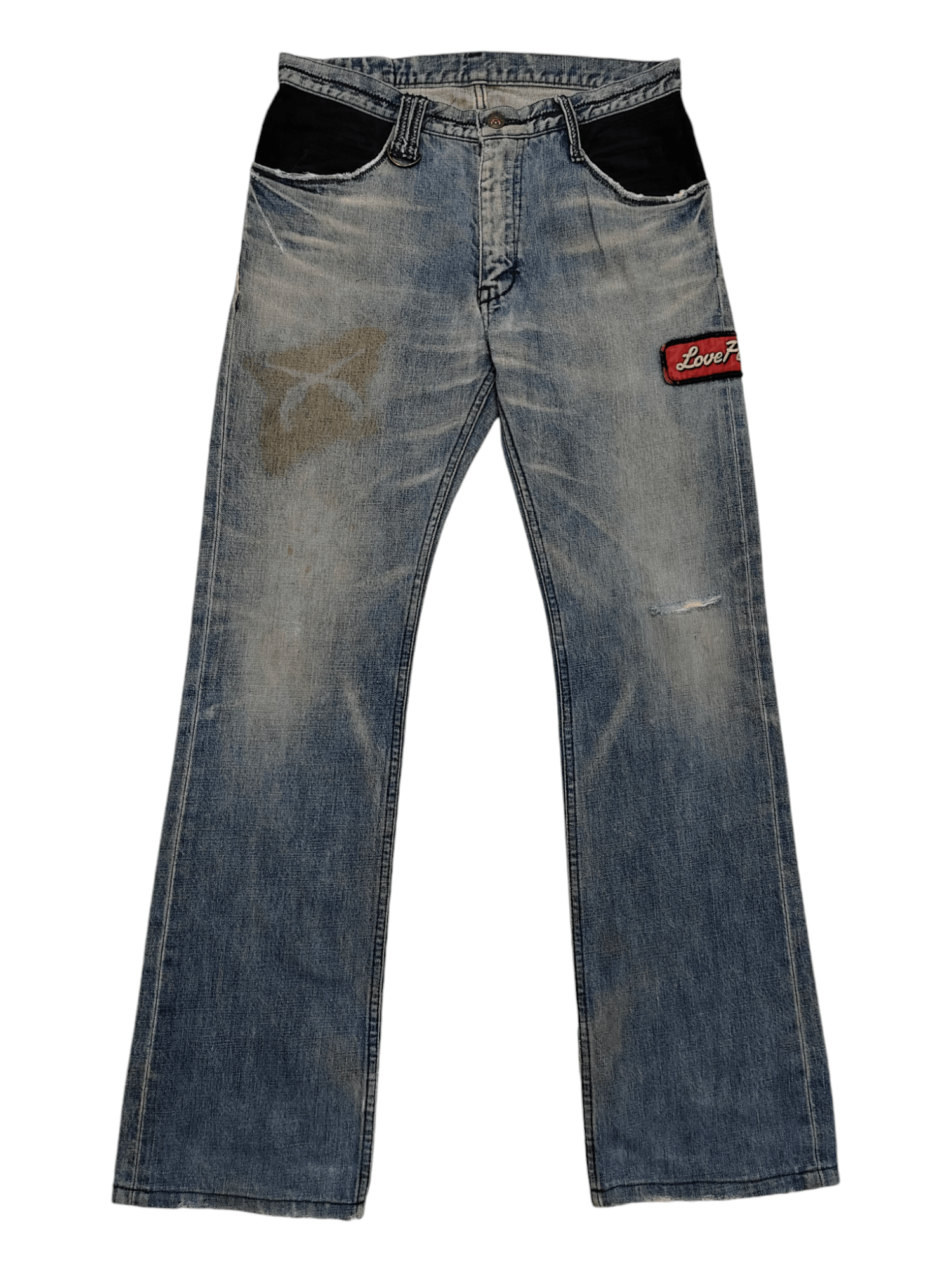 パンツ vintage roar gun design denim jeans vintage roar gun design denim jeans