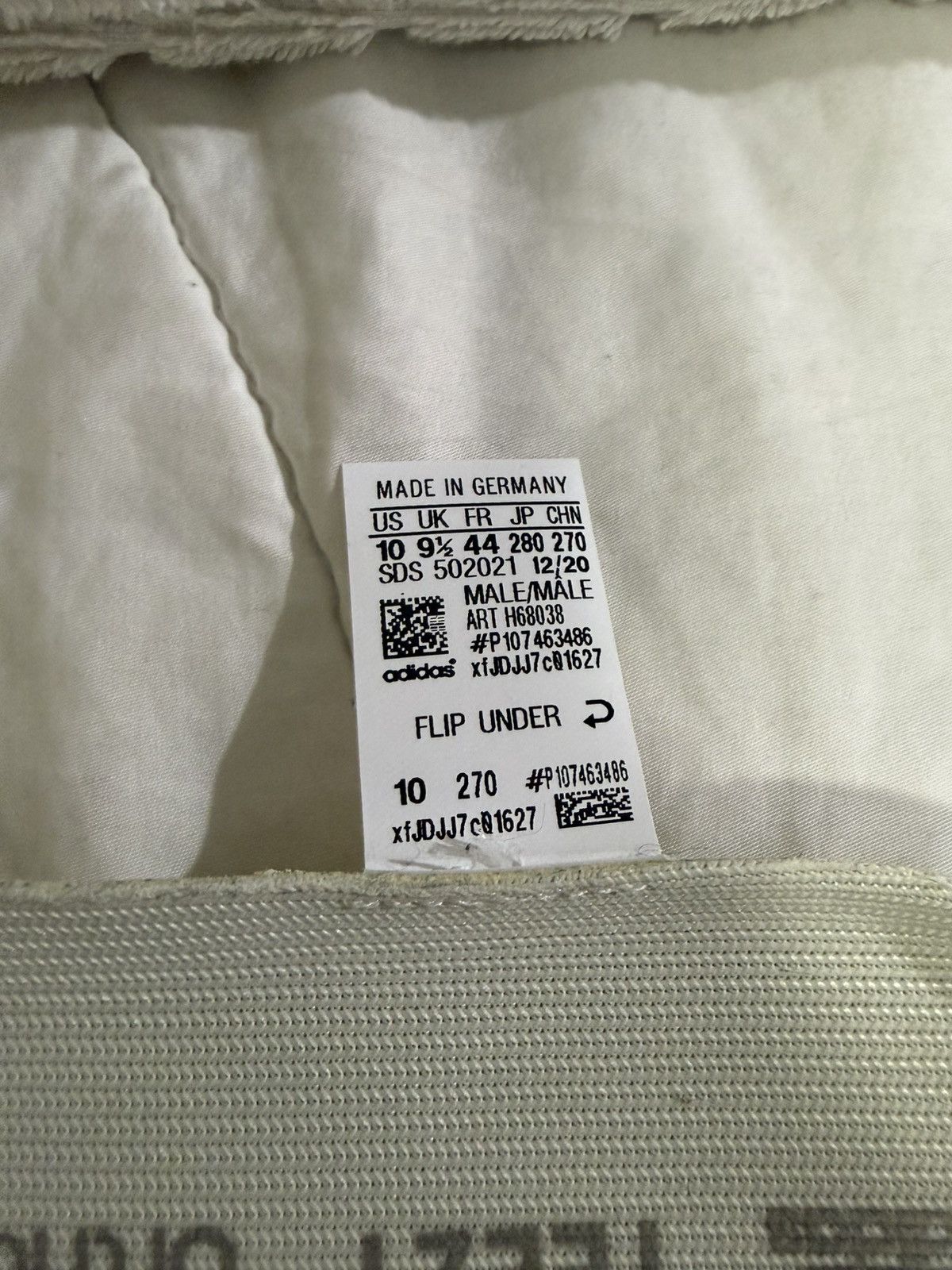 Yeezy Men’s Size 10 U.S. adidas Yeezy 450 Cloud White Sneakers Size US 10 / EU 43 - 9 Thumbnail