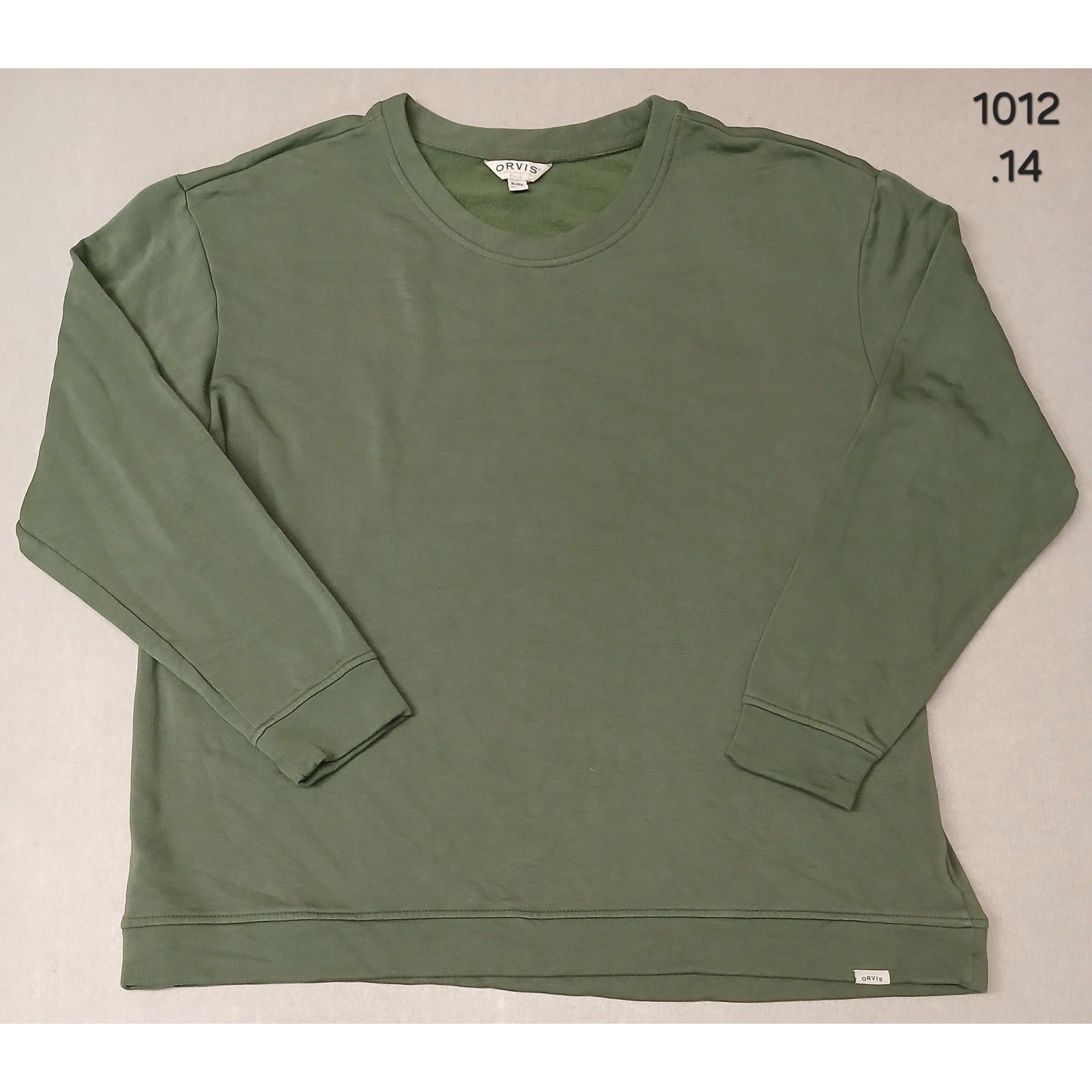 Orvis Orvis (XL) Men's Olive Green Crewneck Pullover Sweatshirt Size US XL / EU 56 / 4 - 1 Thumbnail