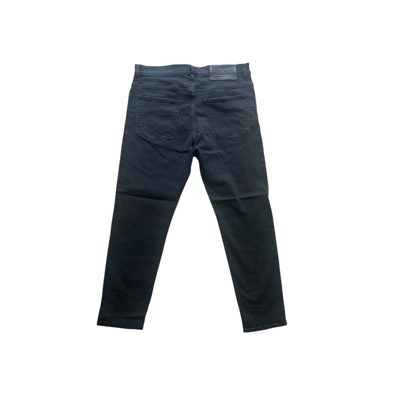Diesel Diesel Mens D-Fining Tapered Jeans 09A14 Black Size 33/32 Size US 33 - 4 Thumbnail