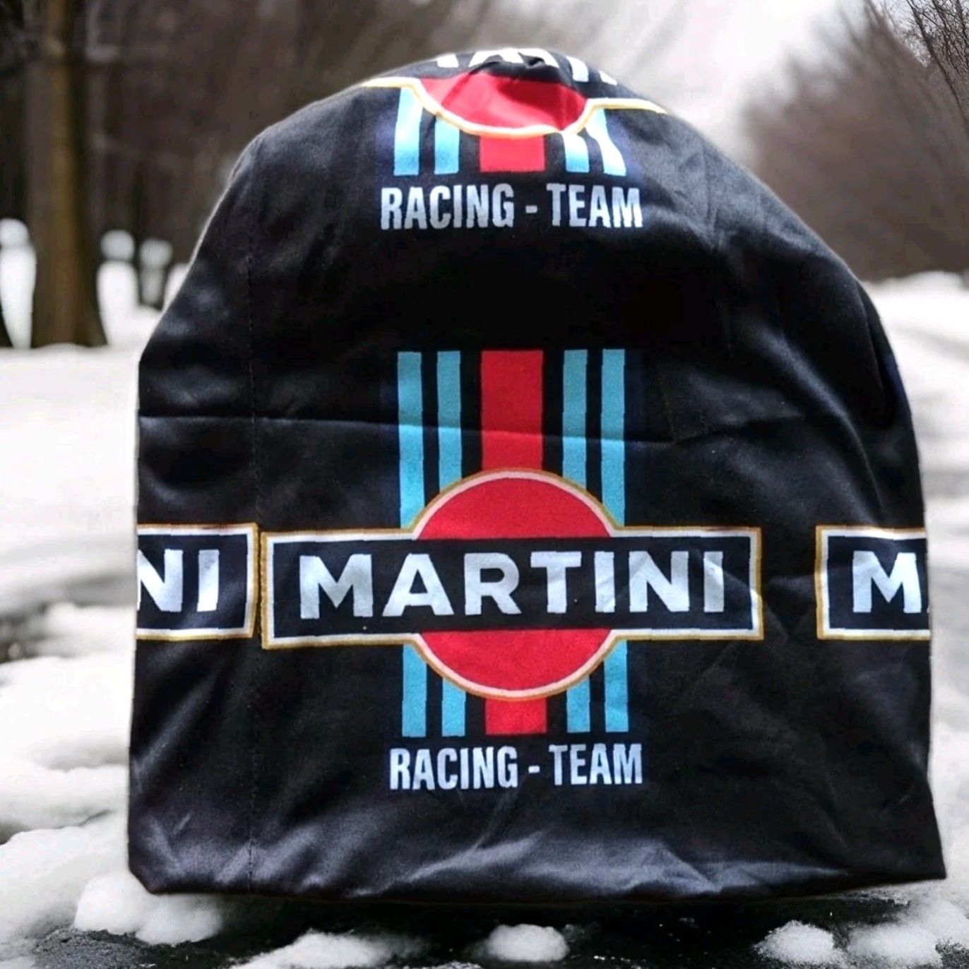 Vintage Porsche Skull Cap / New / Free Shipping Black Red Blue One Size Unisex Adults Racing Team Martini Size ONE SIZE - 2 Thumbnail