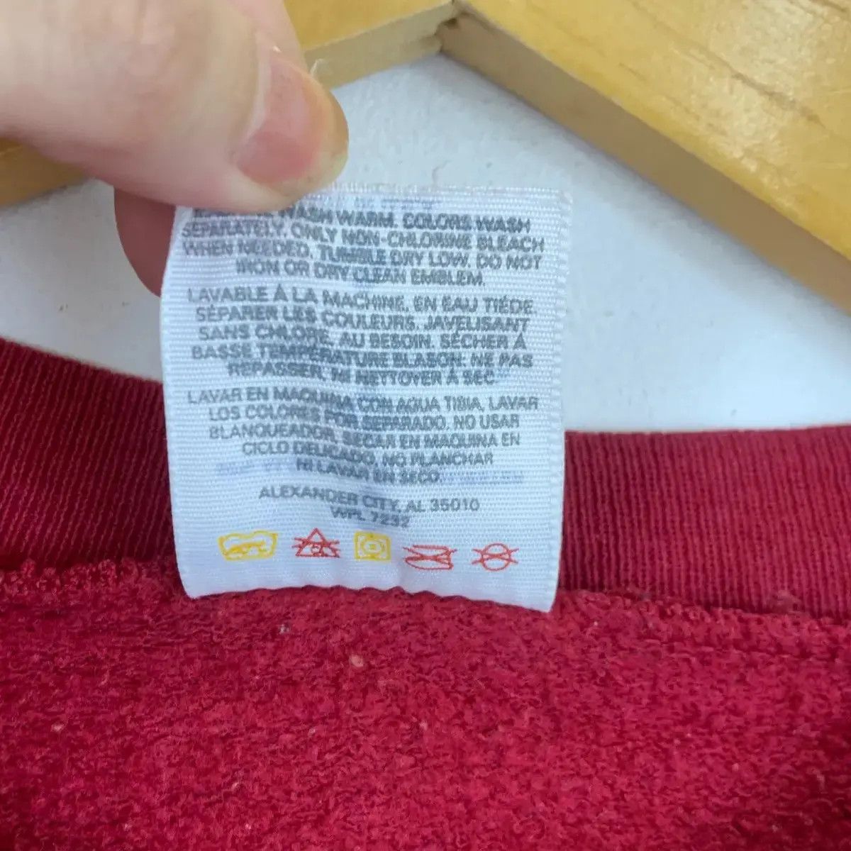 Jerzees Vintage 90’ JERZEES ACTIVEWEAR Plain Red Sweatshirt Size US L / EU 52-54 / 3 - 5 Thumbnail