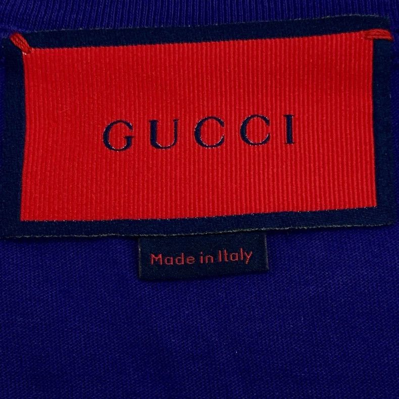 Gucci Gucci Double Glogo star print round neck dark blue cotton s Size US XS / EU 42 / 0 - 6 Thumbnail