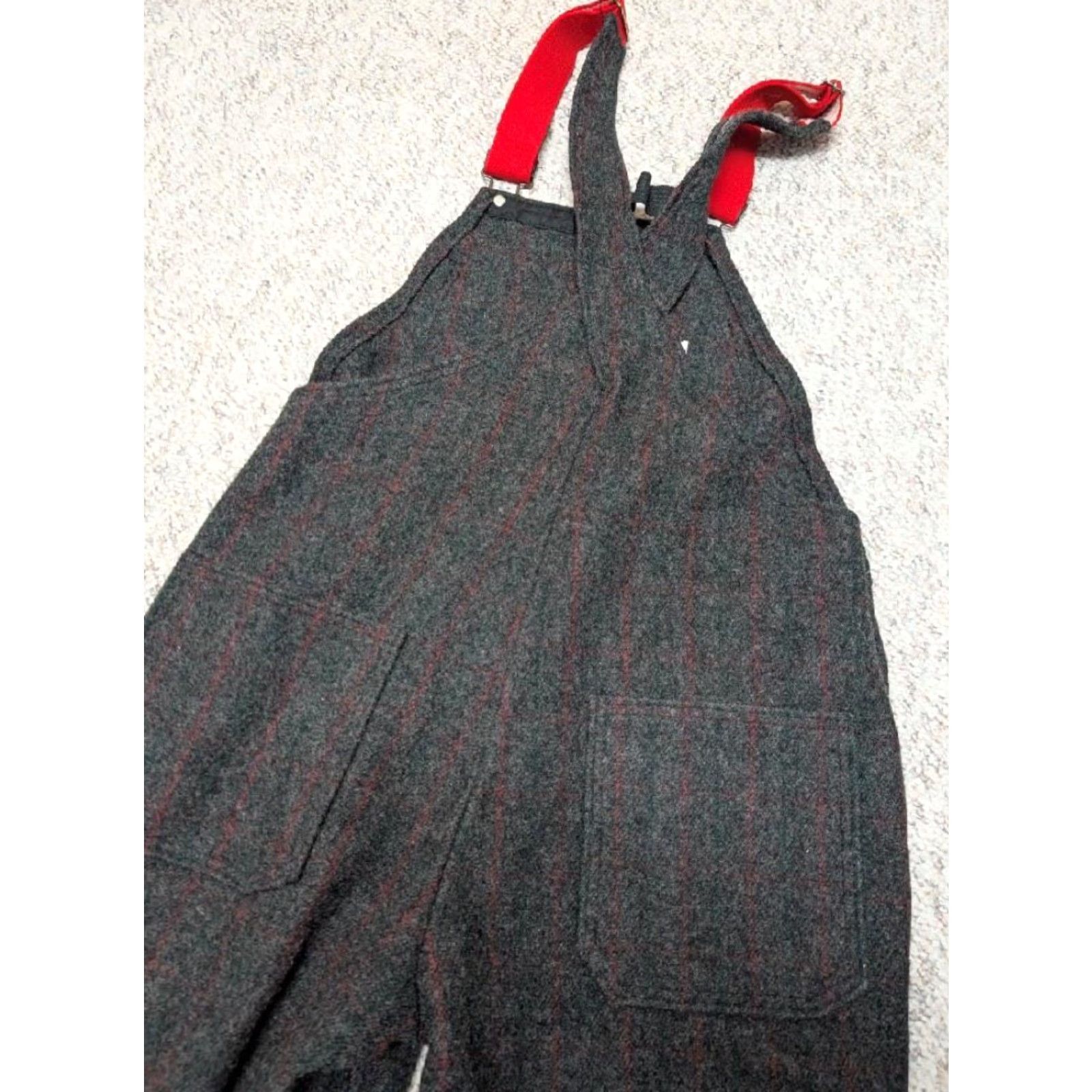 Vintage VINTAGE Woolrich hunting pants S Overalls Shirt Mens 32x32 Charcoal Windowpane USA made Wool Size US 32 / EU 48 - 8 Thumbnail