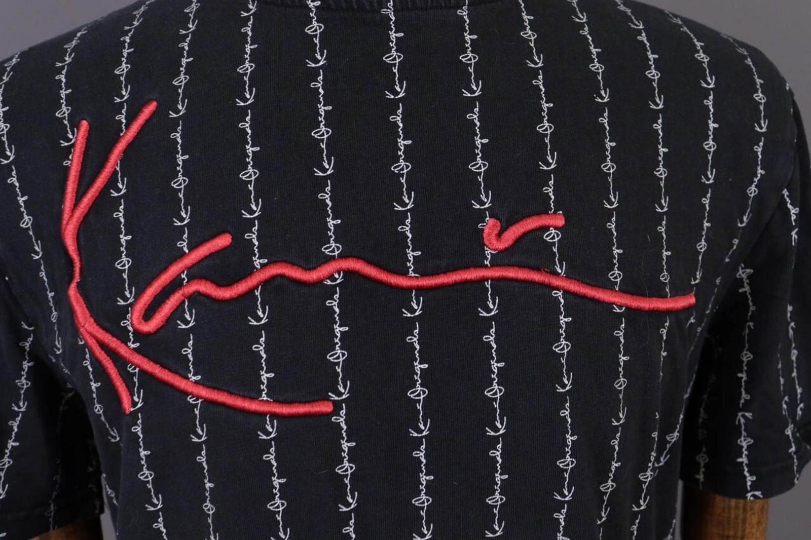 Karl Kani Karl Kani Black Embroidered Rare Summer T-shirt Size S Size US S / EU 44-46 / 1 - 4 Thumbnail