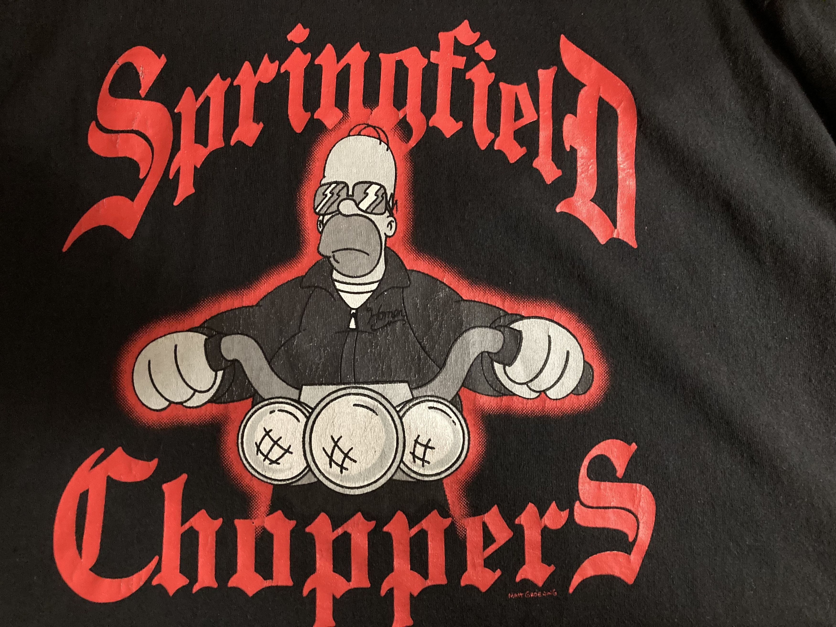 The Simpsons The Simpsons Springfield Choppers Homer T-Shirt Size US XL / EU 56 / 4 - 5 Thumbnail