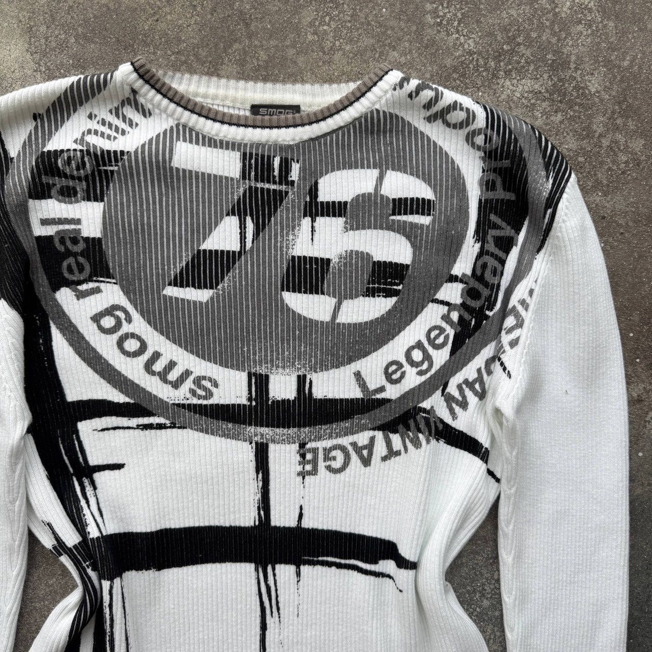 Hysteric Glamour Diesel Style Y2K Vintage Punk Opium Ribbed Knit Sweater Size US L / EU 52-54 / 3 - 5 Thumbnail