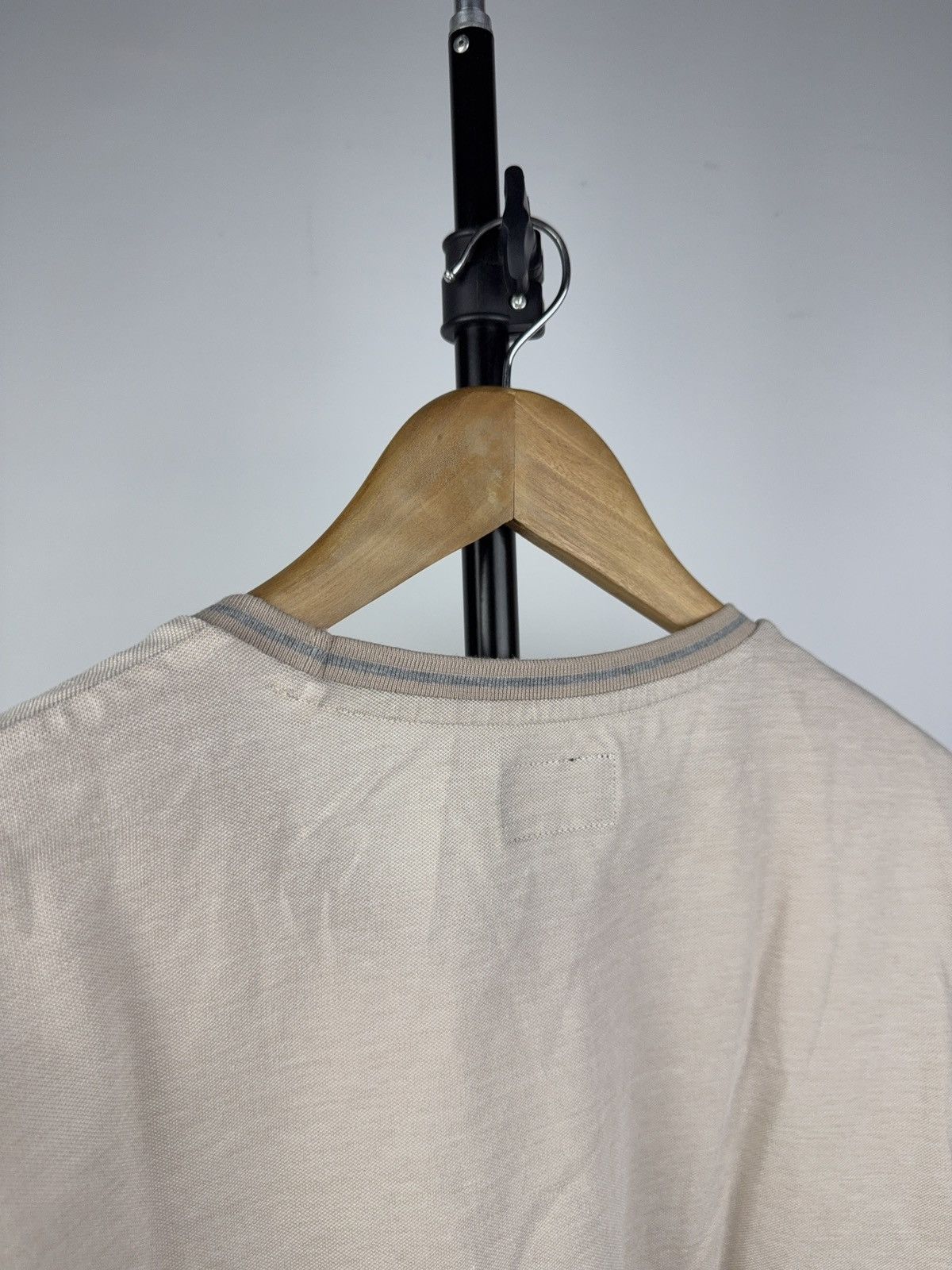 Hackett Luxury Hackett Basic London Beige Classic Fit Cotton T-Shirt Size US M / EU 48-50 / 2 - 10 Thumbnail