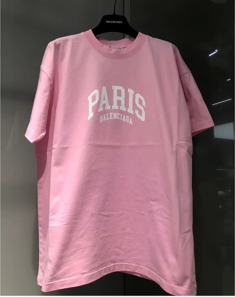 Balenciaga Balenciaga pink short sleeves 2501-Nextarrow Size US S / EU 44-46 / 1 - 1 Thumbnail