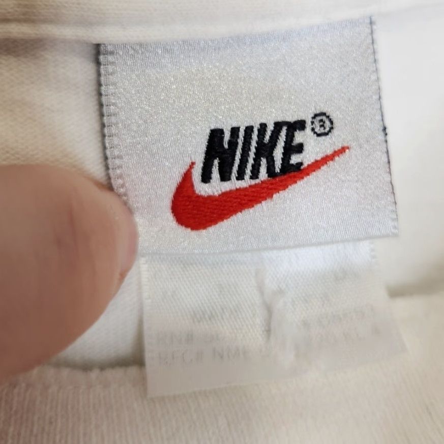 Nike VINTAGE Nike Long Sleeve Shirt 2XL White Mock Neck Swoosh 90s Rare Mens Womens Size US XXL / EU 58 / 5 - 4 Thumbnail