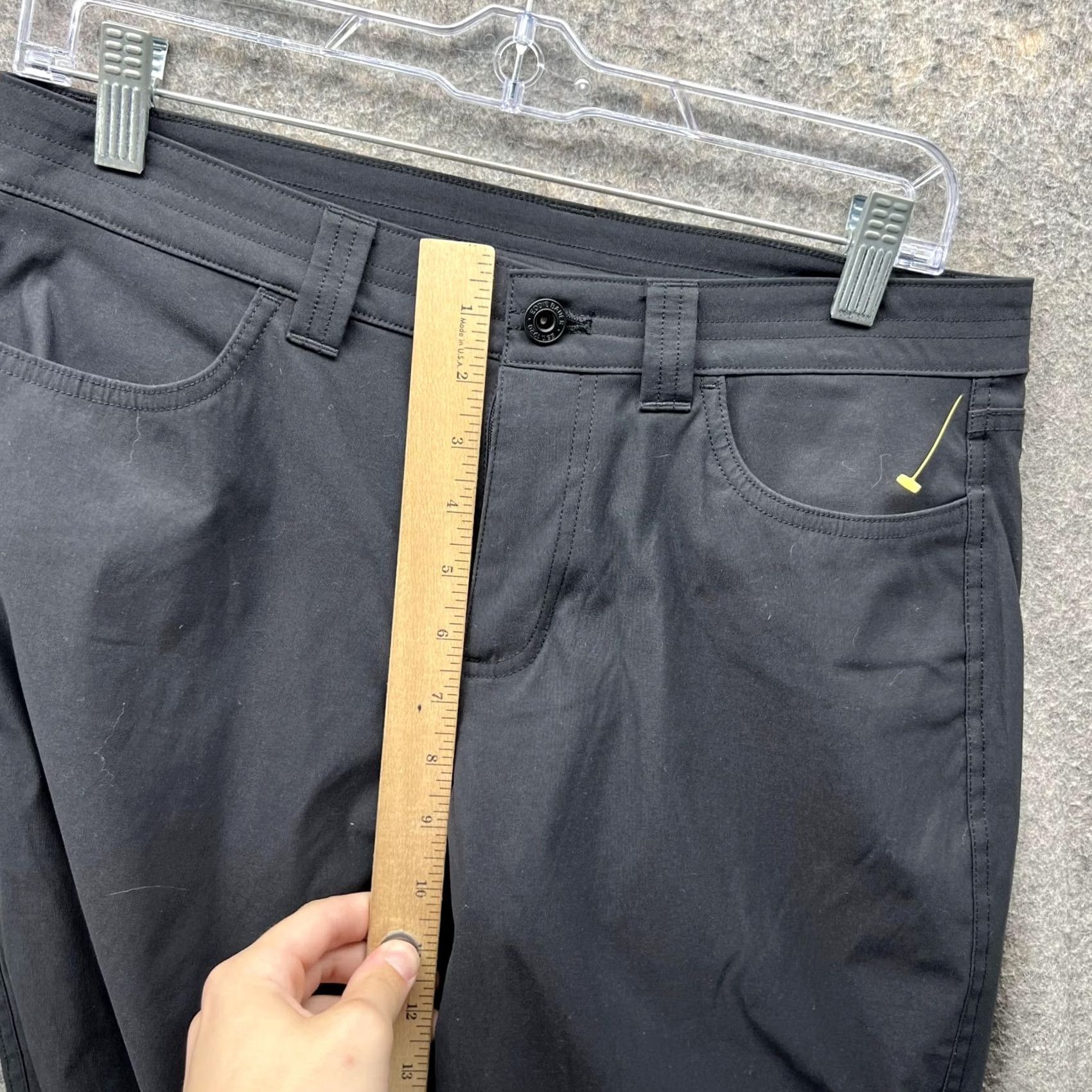 Eddie Bauer Eddie Bauer Pants Women 6 Black Chino Flat Front Nylon Casual Spandex Size 28" / US 6 / IT 42 - 7 Thumbnail