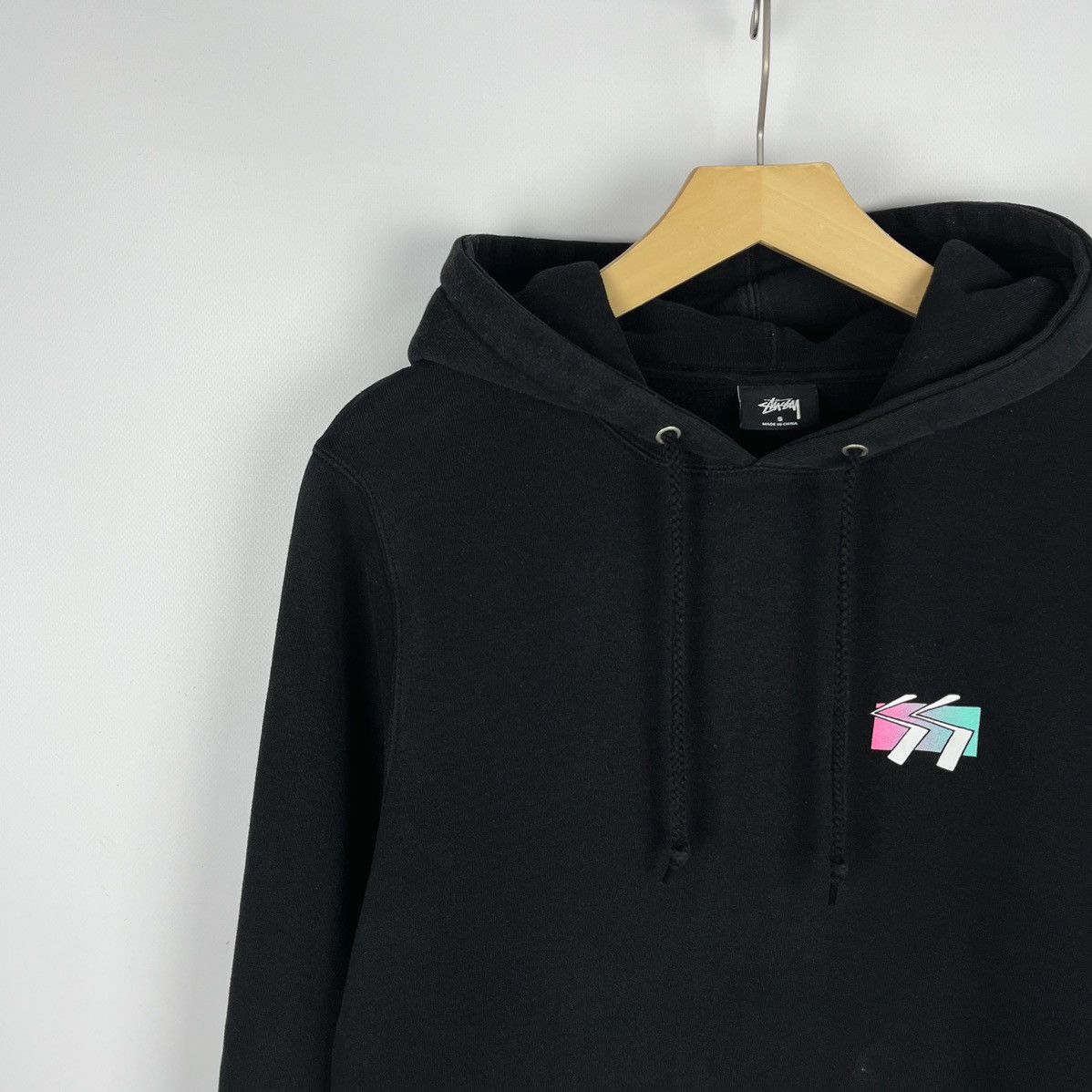 Stussy Vintage Y2K Stussy Big Logo Hoodie Black Size S Size US S / EU 44-46 / 1 - 12 Thumbnail