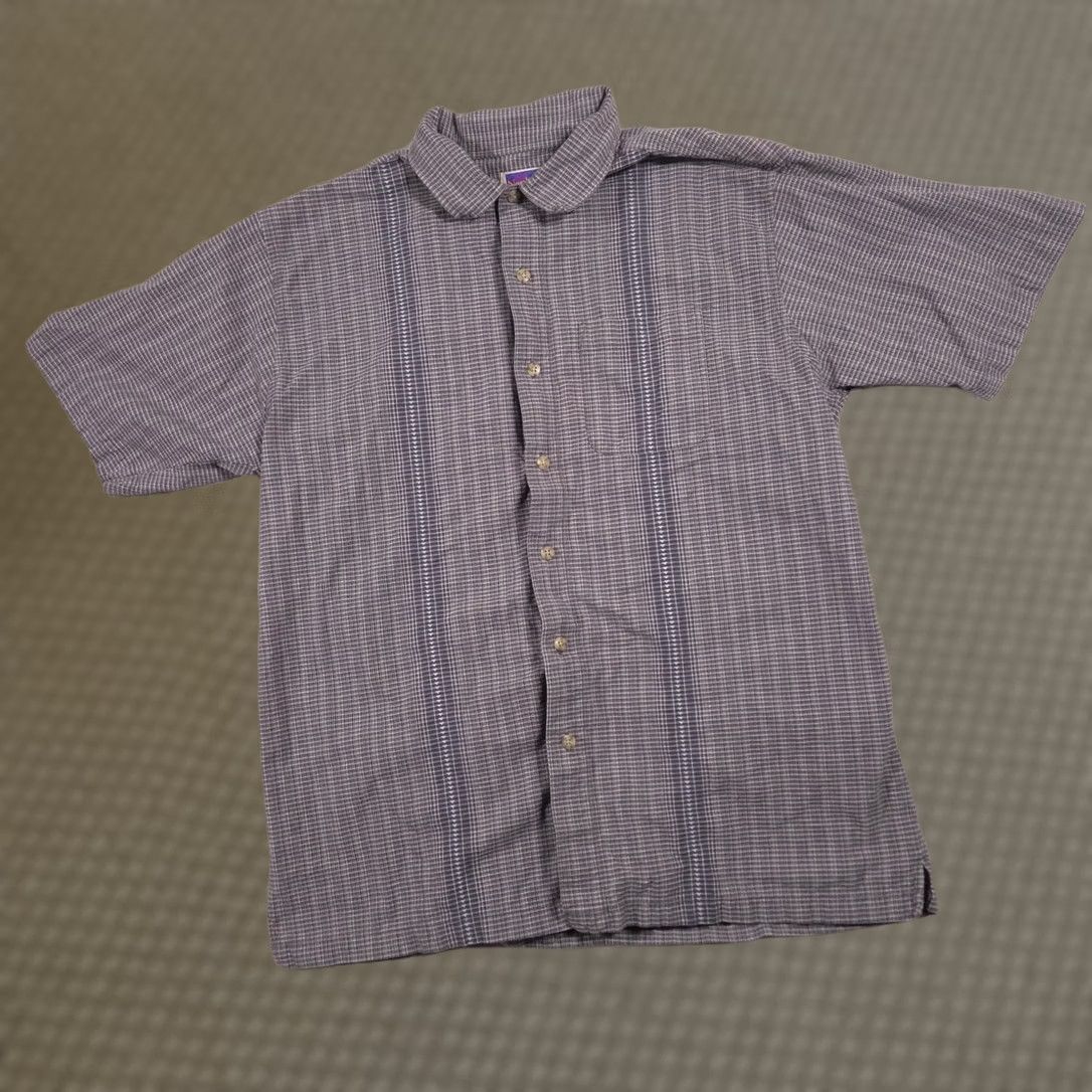 Vintage VINTAGE NorthCrest Shirt Mens L Gray Check Button Front Short Sleeve Casual Size US L / EU 52-54 / 3 - 1 Thumbnail