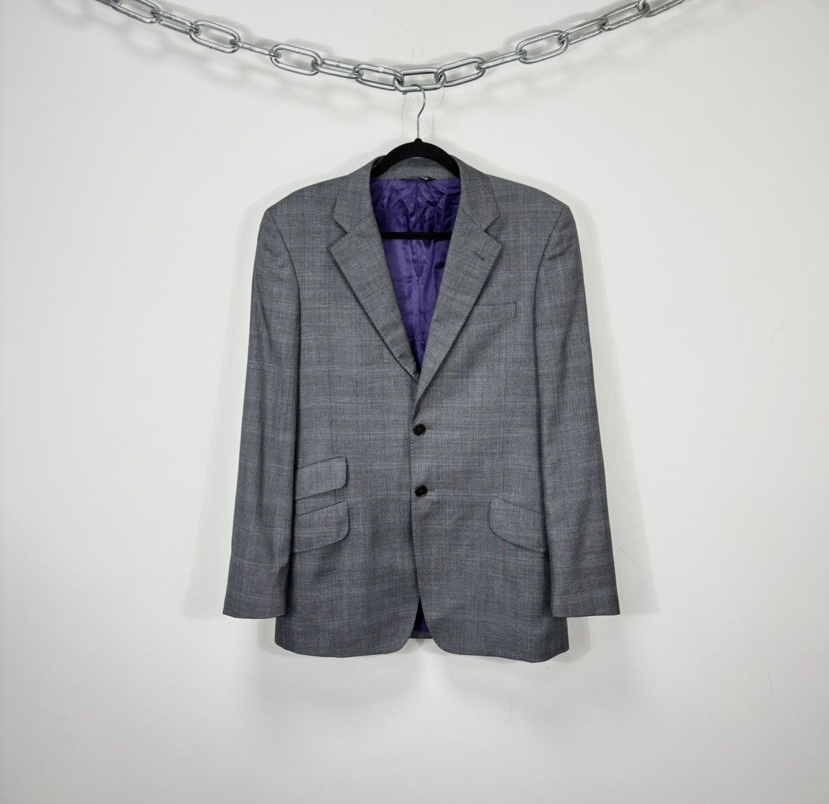 Paul Smith Paul Smith 2-Buttons Gray Formal Luxury Wool Blazer Jacket Size 42R - 1 Thumbnail