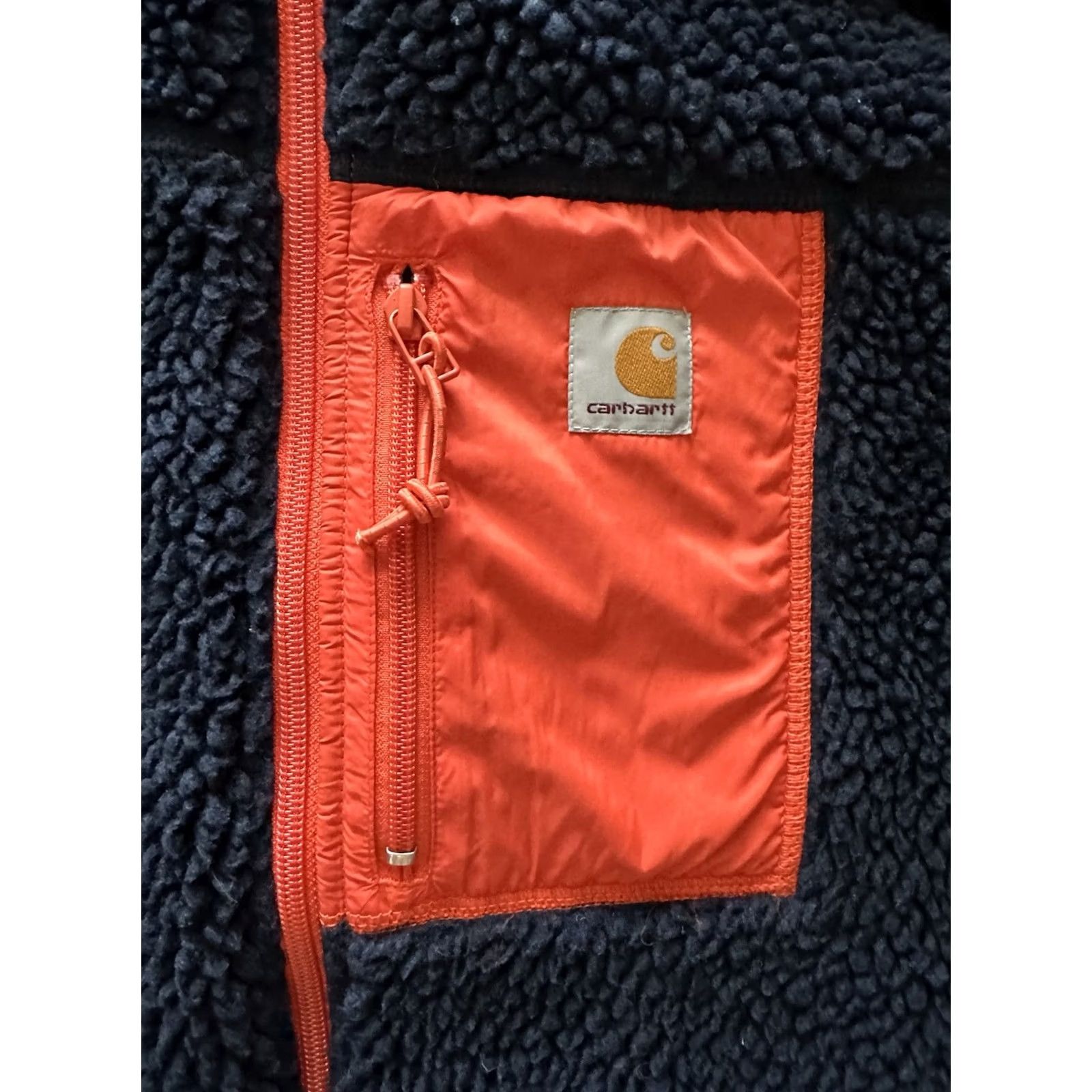 Carhartt VINTAGE Carhartt Wip Car Heart Bore Fleece Jacket Men'S L Blue Full Zip Jacket Mens Regular Size L Vintage 90s Hiking Size US L / EU 52-54 / 3 - 2 Thumbnail