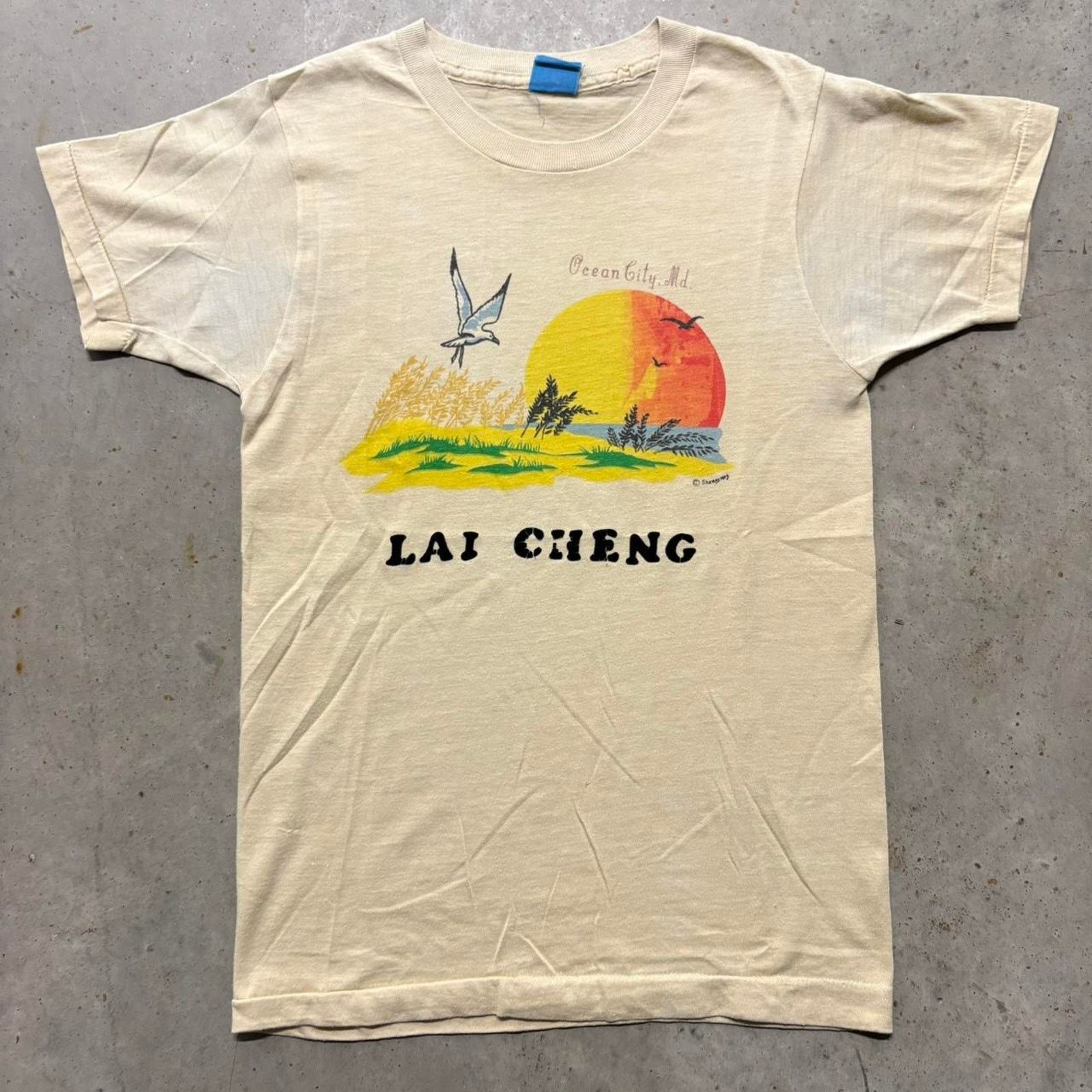 Vintage Crazy Vintage 70s Ocean City Maryland Summer Beach T Shirt Size US M / EU 48-50 / 2 - 1 Thumbnail